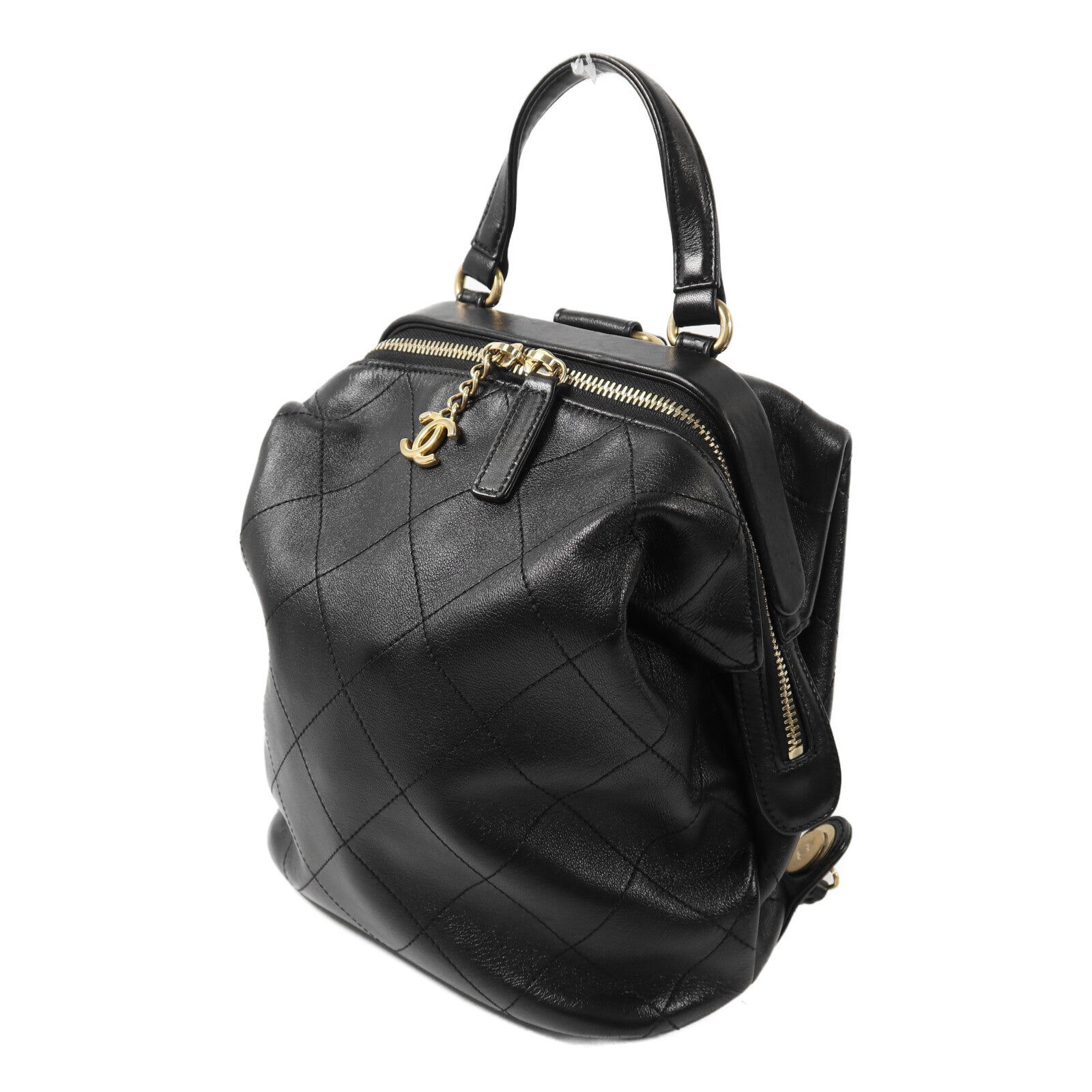 CHANEL 羊皮皮革Shoulder Bag鏈帶背包