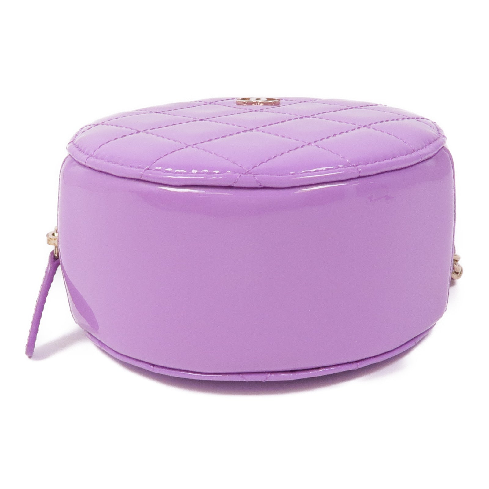 CHANEL 漆皮皮革Chain Shoulder Bag金扣鏈帶肩背袋