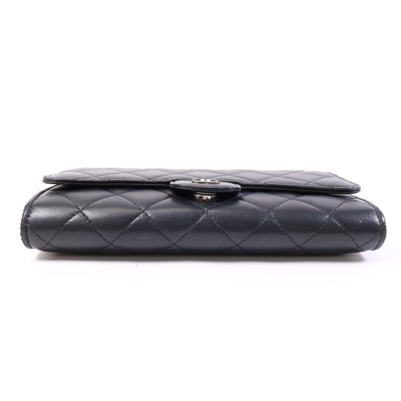 CHANEL 羊皮皮革Chain Shoulder Bag銀扣鏈帶肩背袋