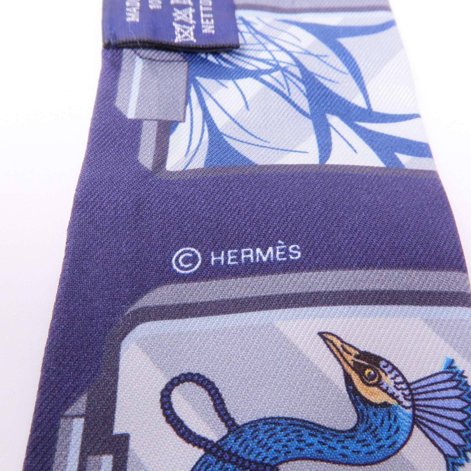 HERMES 絲質Twilly絲巾