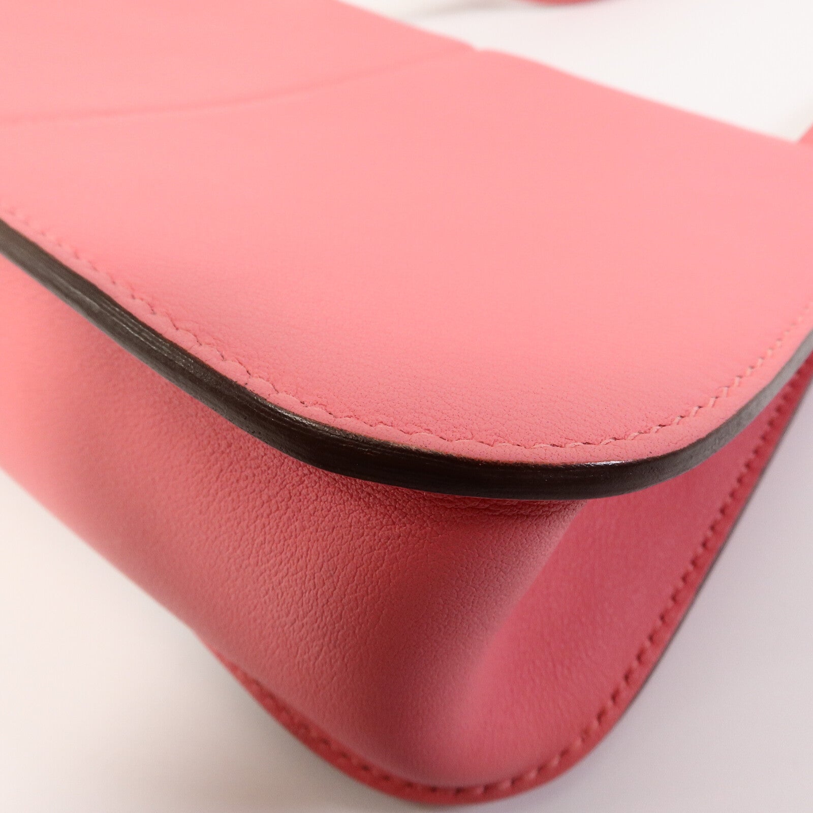 HERMES Swift皮革Mini Halzan手挽肩背兩用袋Rose Azalee