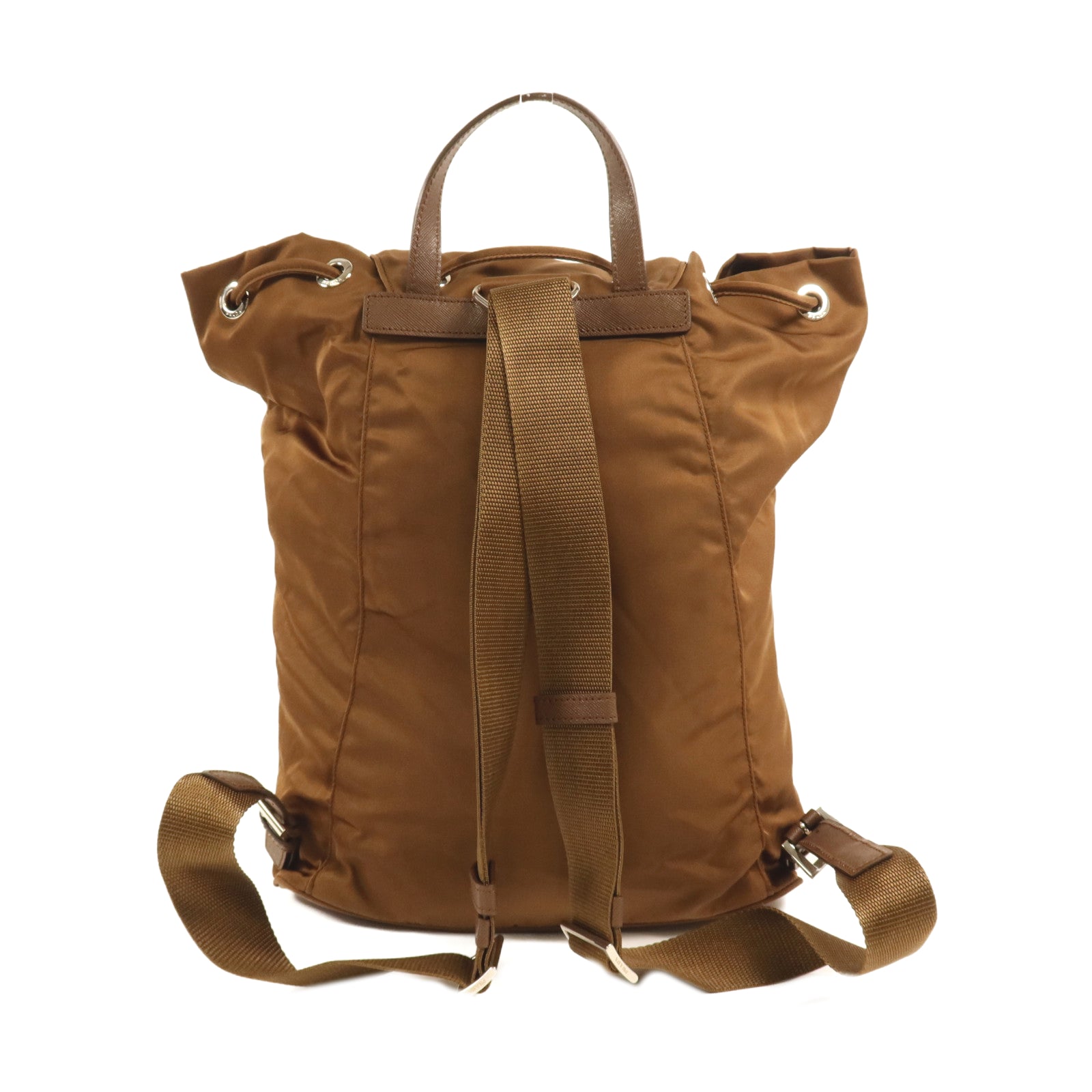 PRADA 尼龍Rucksack銀扣背包