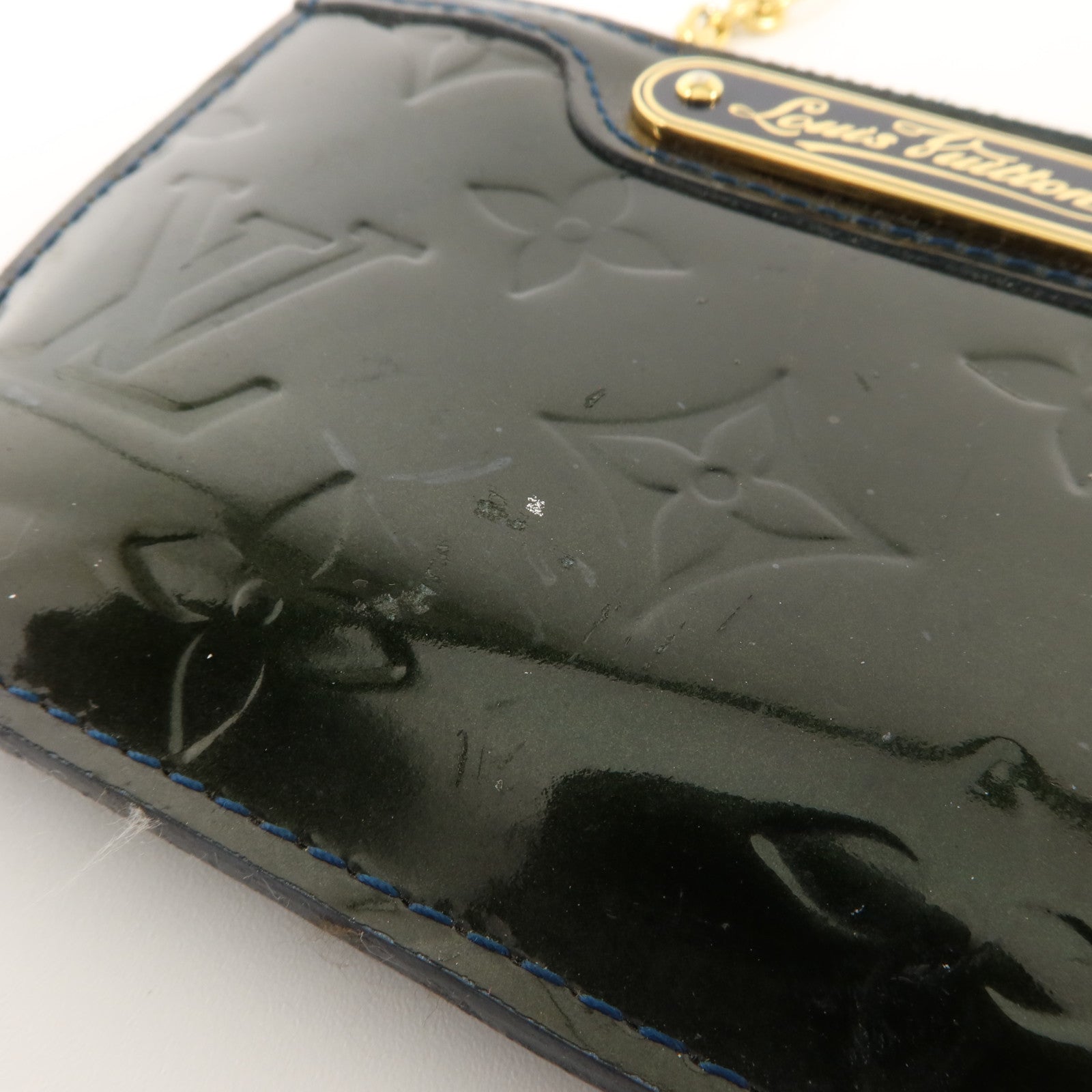 LOUIS VUITTON Monogram Vernis Pochette Cles NM金扣零錢包