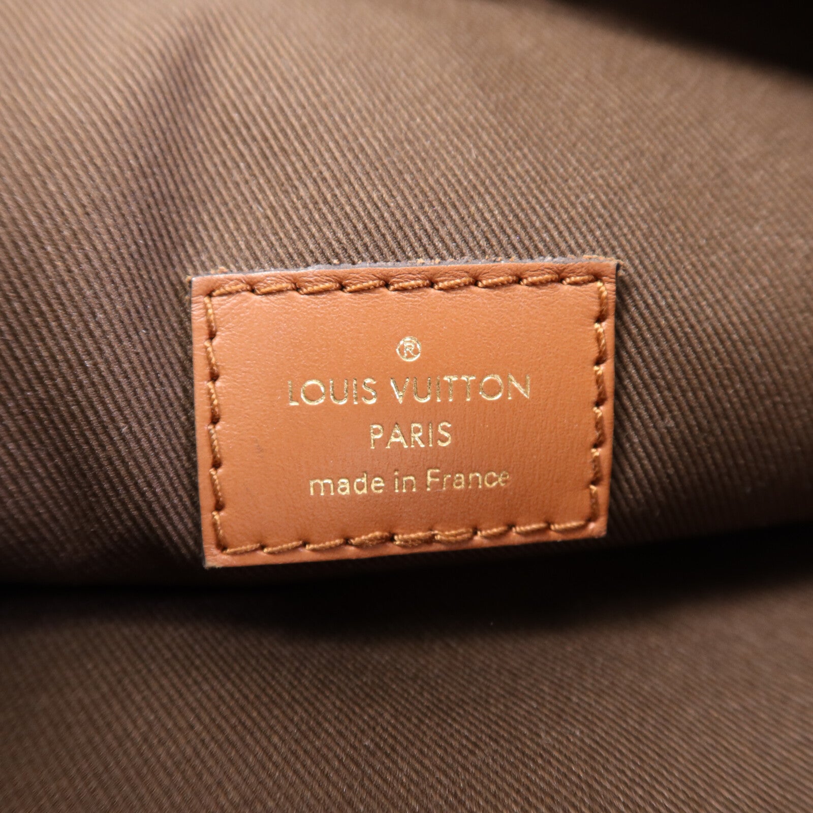 LOUIS VUITTON Monogram/Monogram Reverse Loop Hobo金扣手挽肩背兩用袋