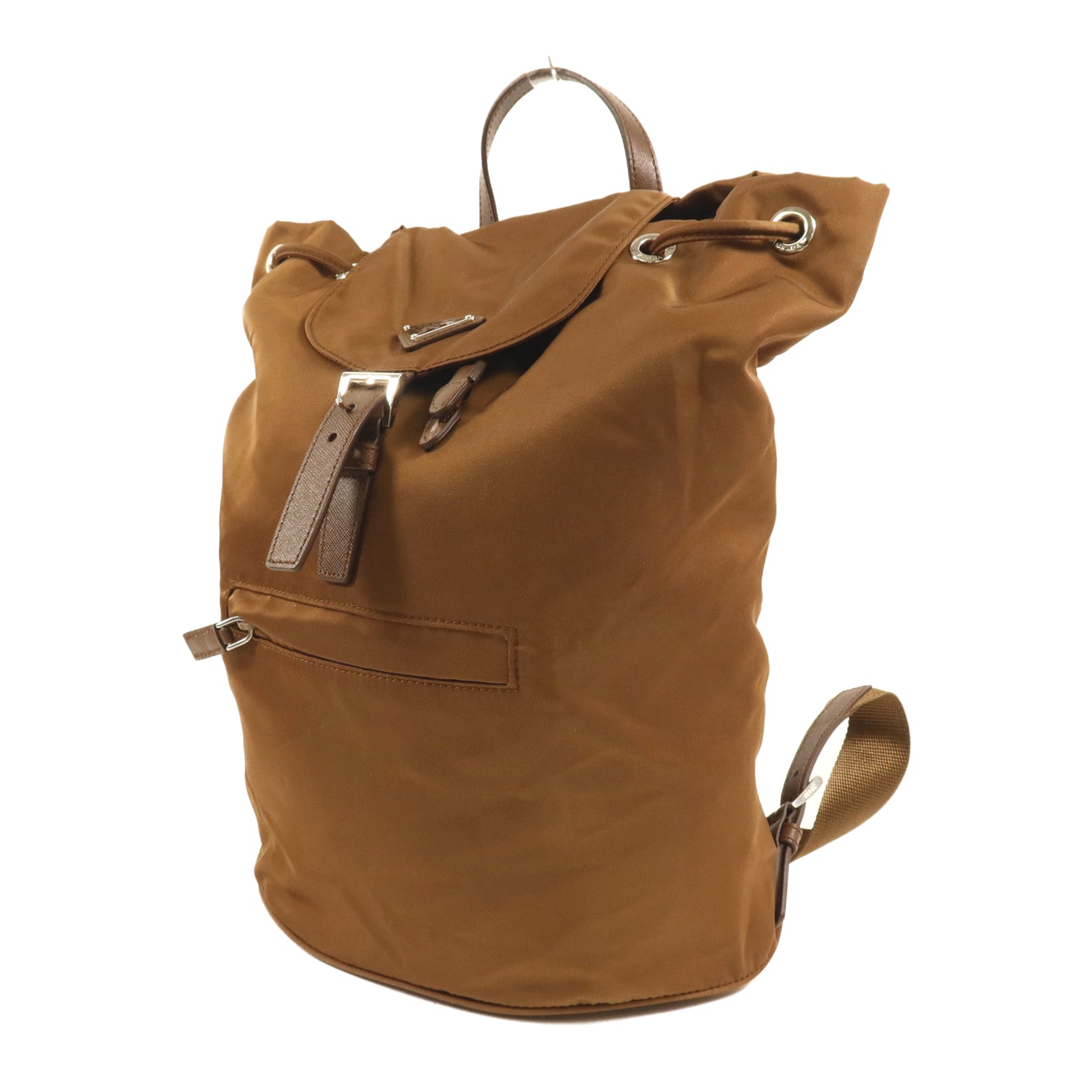 PRADA 尼龍Rucksack銀扣背包