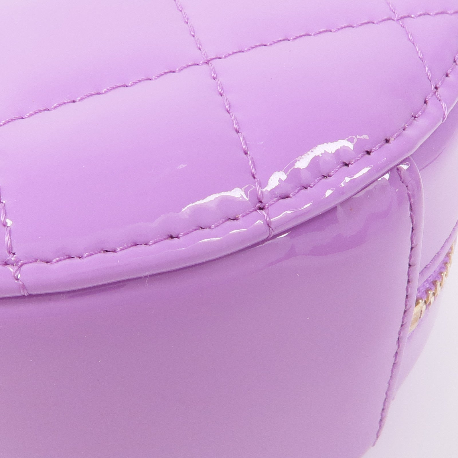 CHANEL 漆皮皮革Chain Shoulder Bag金扣鏈帶肩背袋