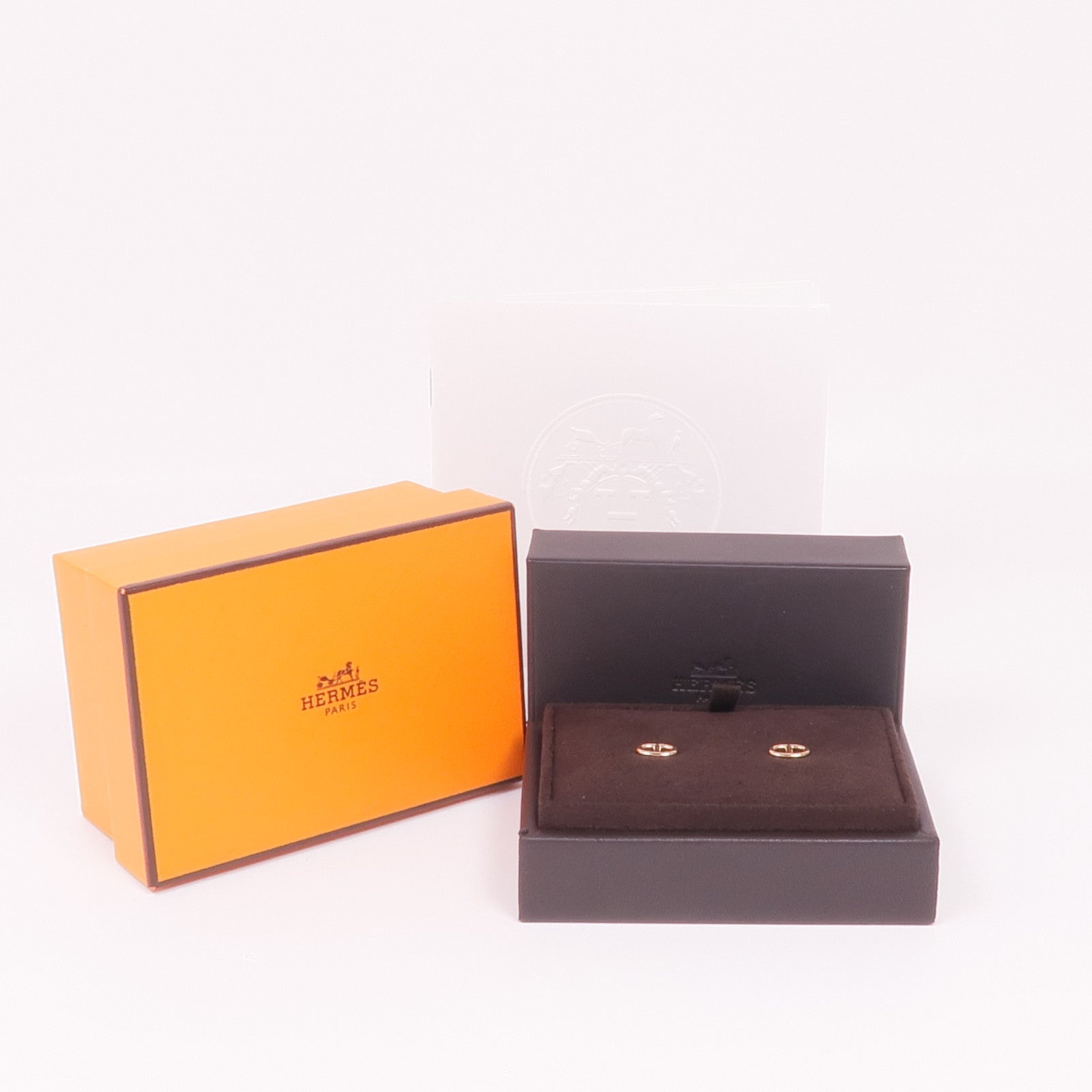 HERMES 18K玫瑰金Farandole Earrings耳環