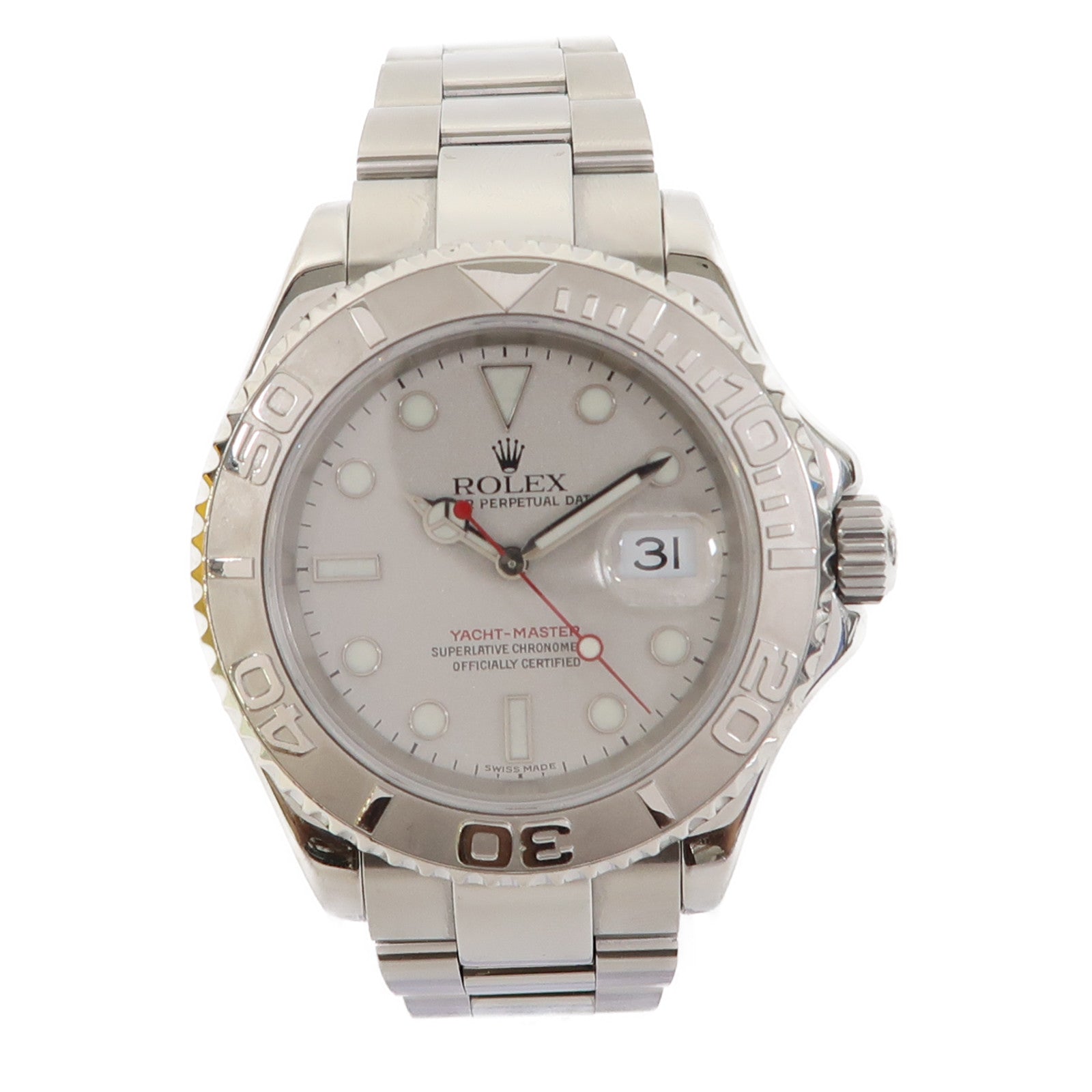 ROLEX Yacht Master 40不鏽鋼手錶自動機芯銀色