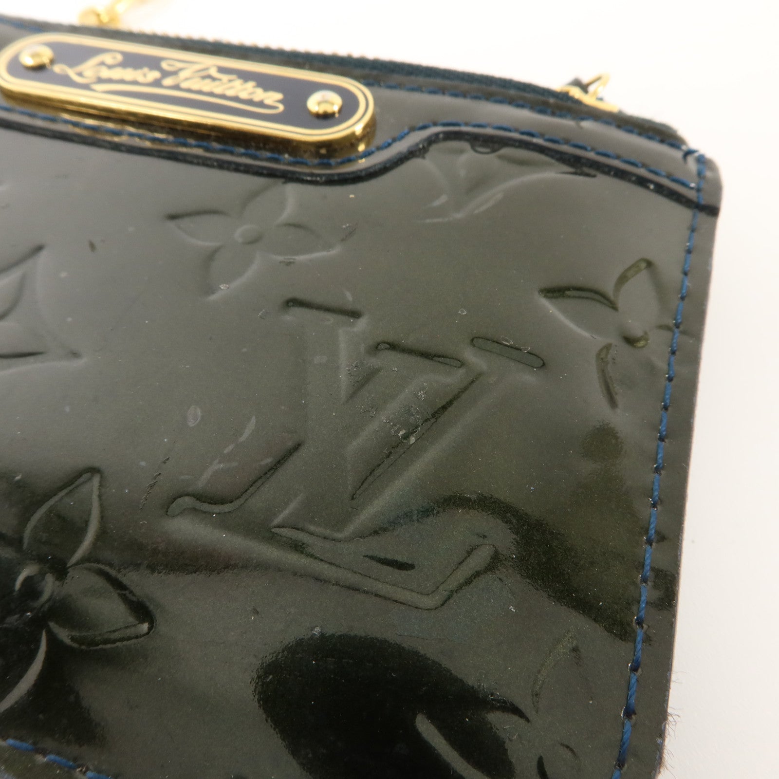 LOUIS VUITTON Monogram Vernis Pochette Cles NM金扣零錢包