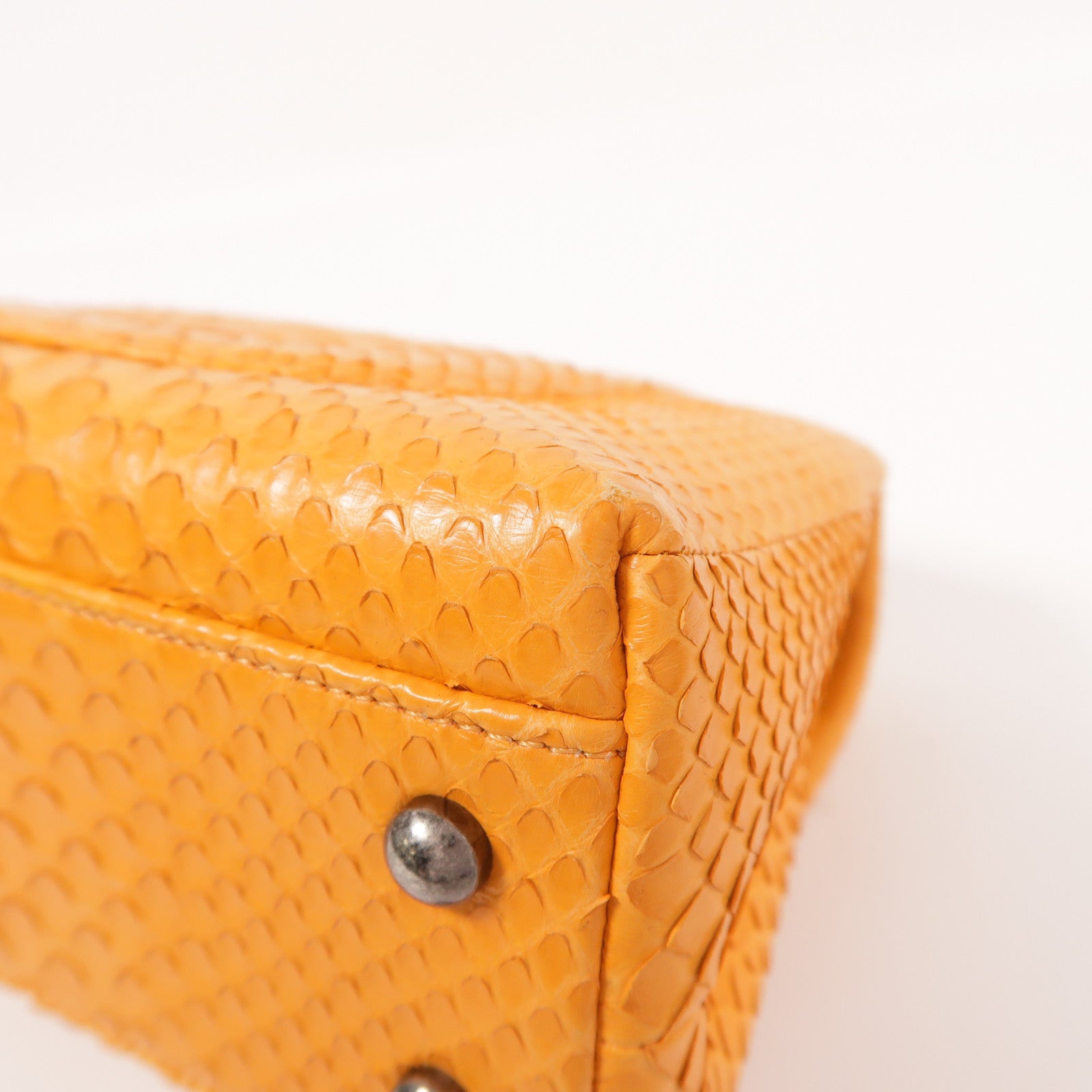 CHANEL 蛇皮皮革Coco Handle Small手挽肩背兩用袋