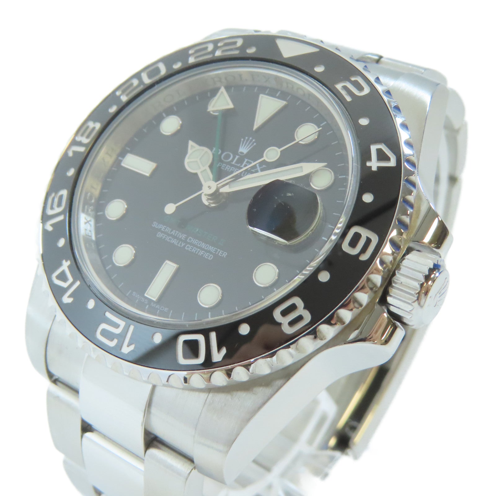 ROLEX GMT Master II4 0mm不鏽鋼手錶自動機芯黑色
