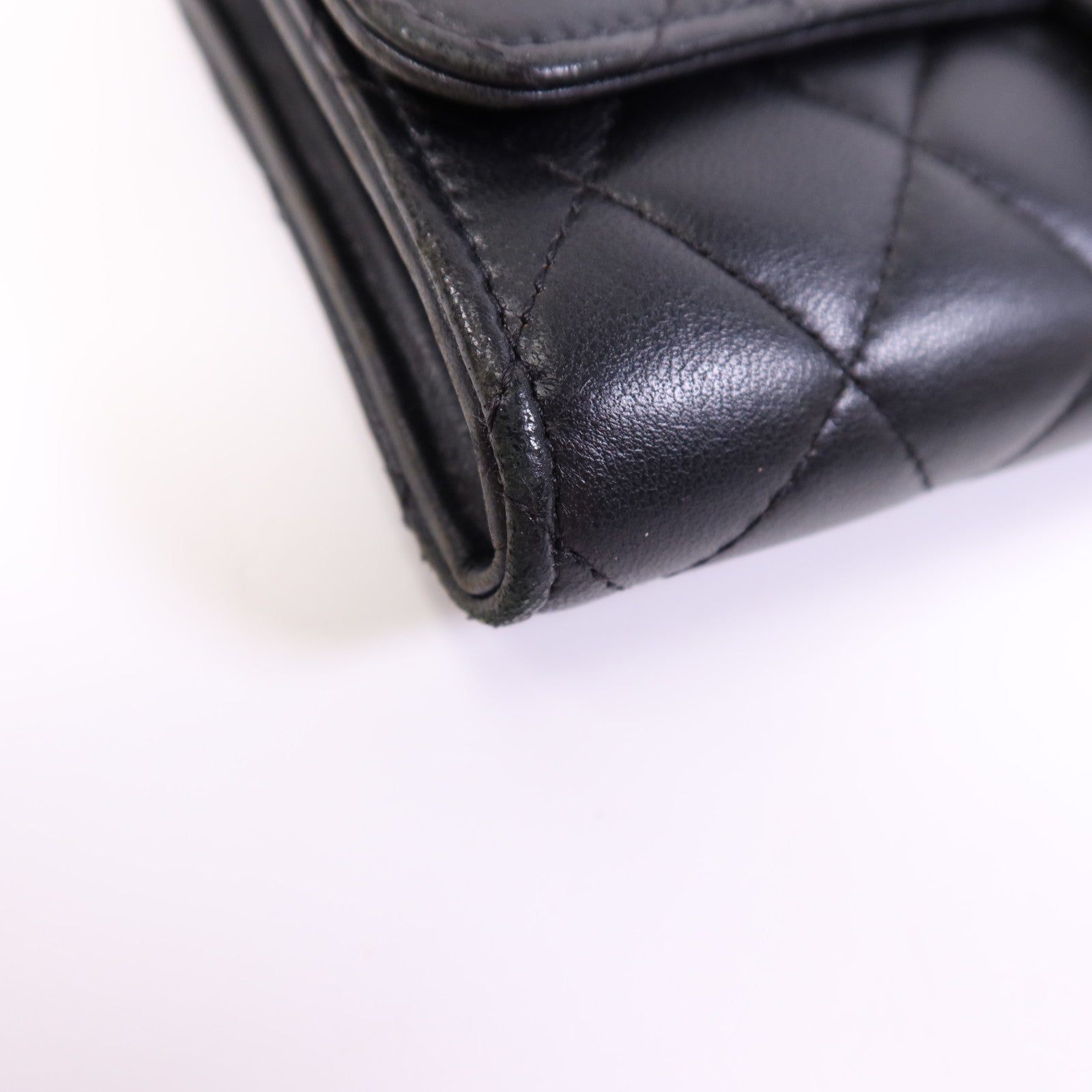 CHANEL 羊皮皮革Chain Shoulder Bag銀扣鏈帶肩背袋