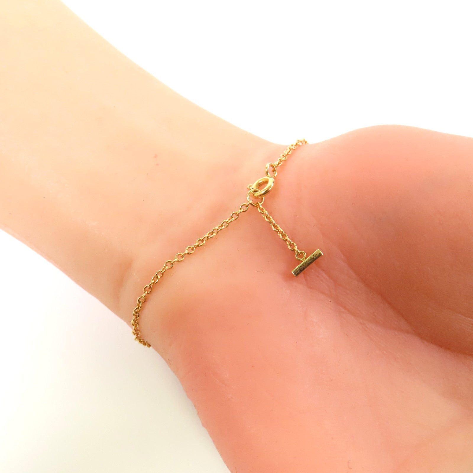 TIFFANY＆CO 【激減優惠】18K黃金T Smile Diamond Bracelet手鏈金色
