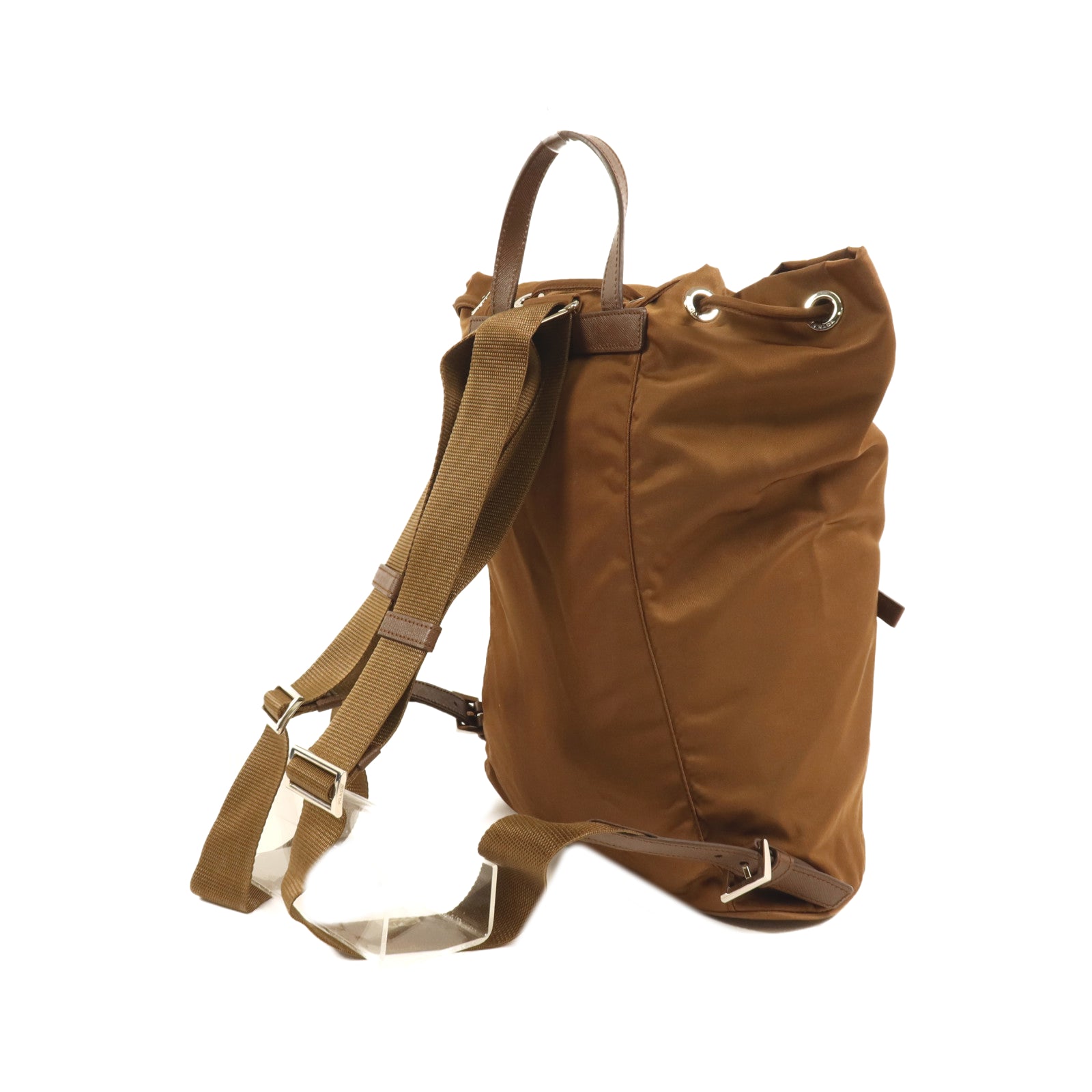 PRADA 尼龍Rucksack銀扣背包