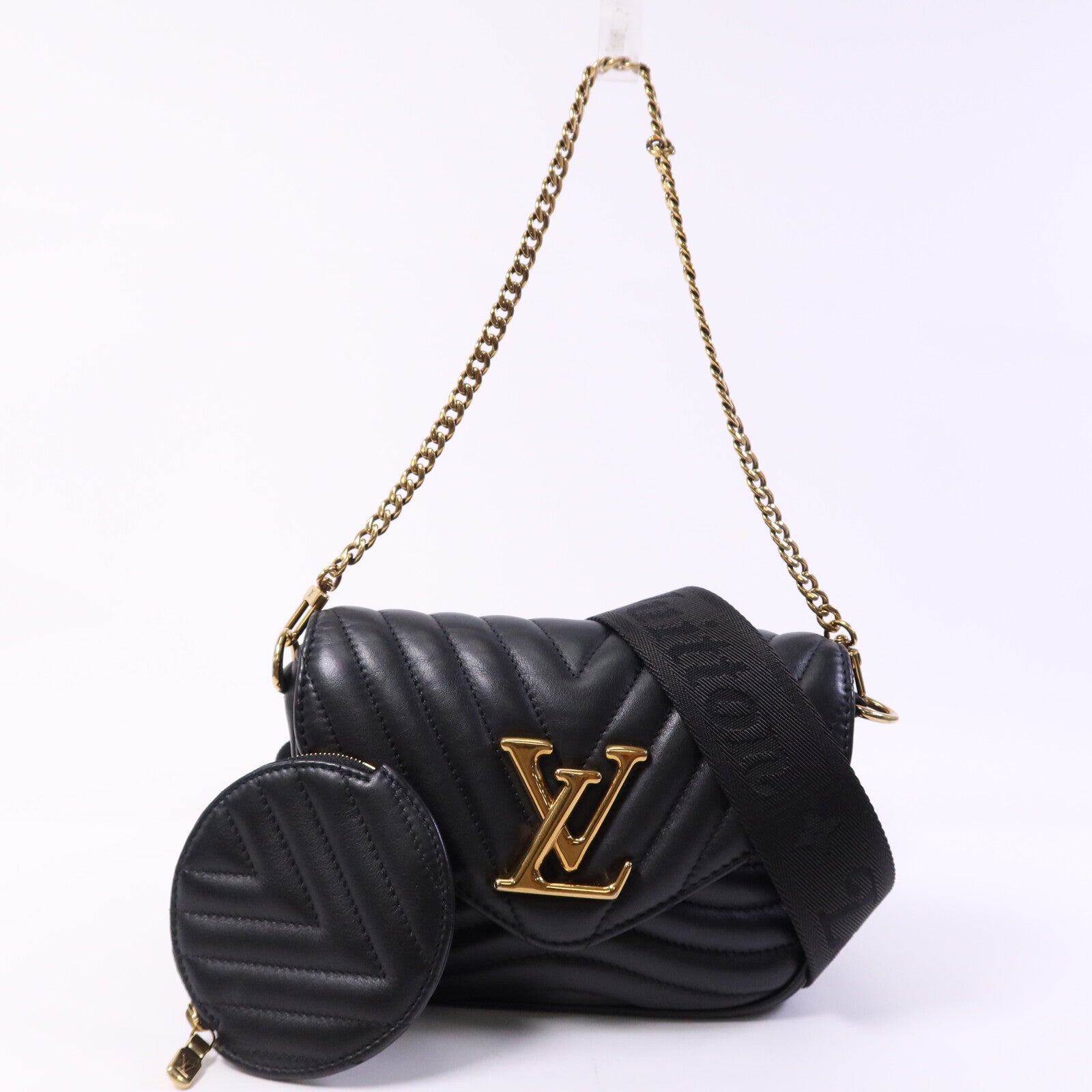 LOUIS VUITTON 牛皮皮革New Wave金扣手挽肩背兩用袋