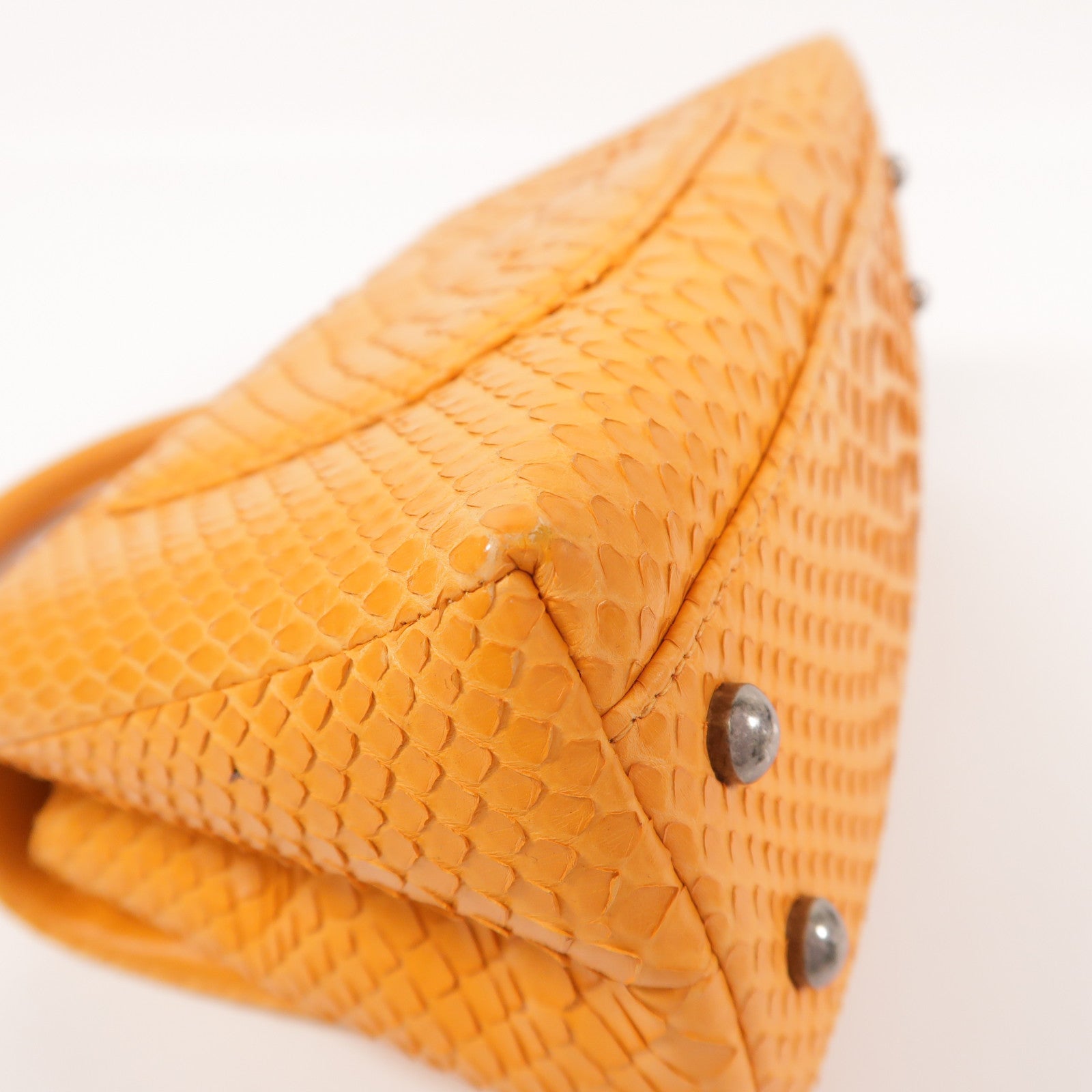 CHANEL 蛇皮皮革Coco Handle Small手挽肩背兩用袋