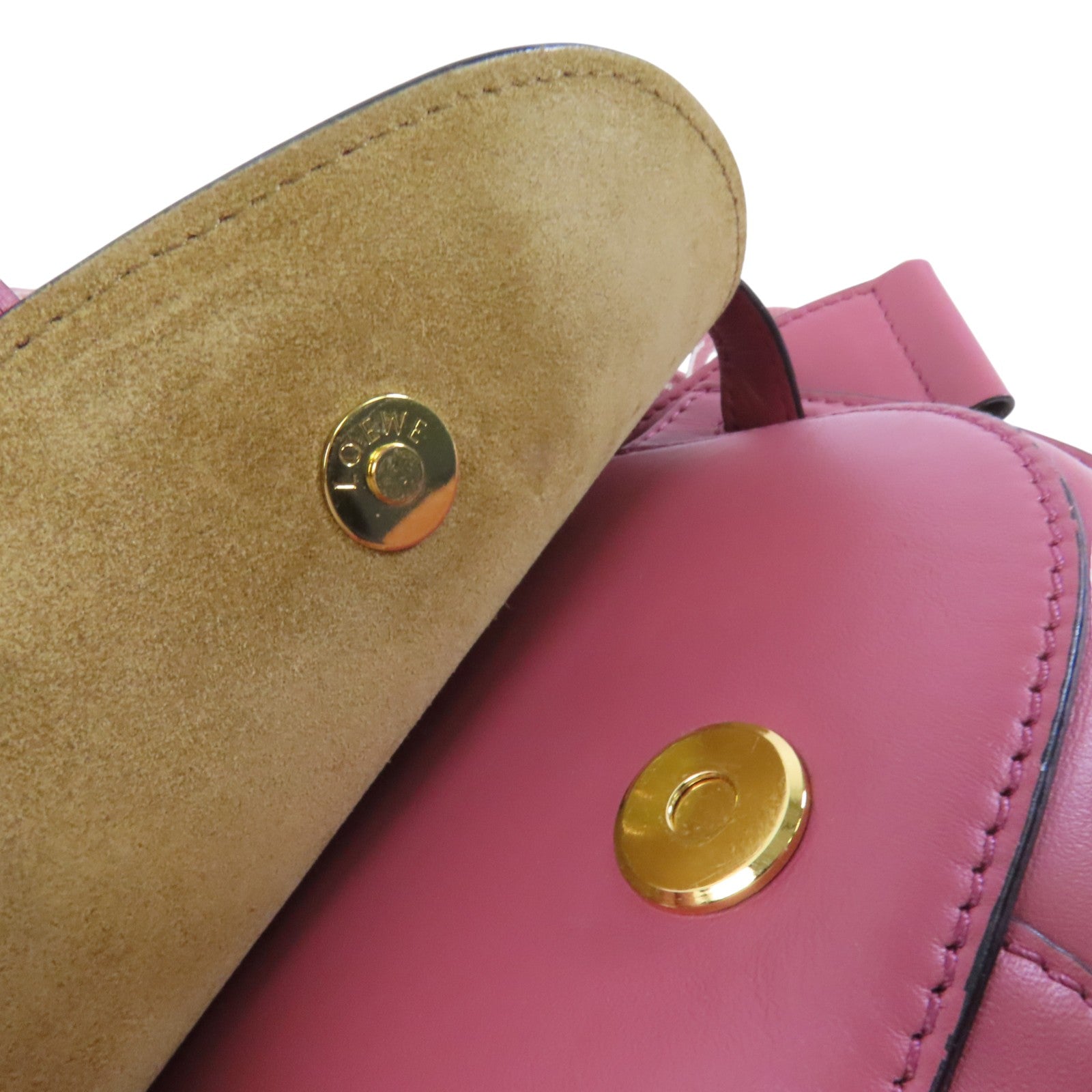 LOEWE 牛皮皮革Mini Gate金扣肩背袋