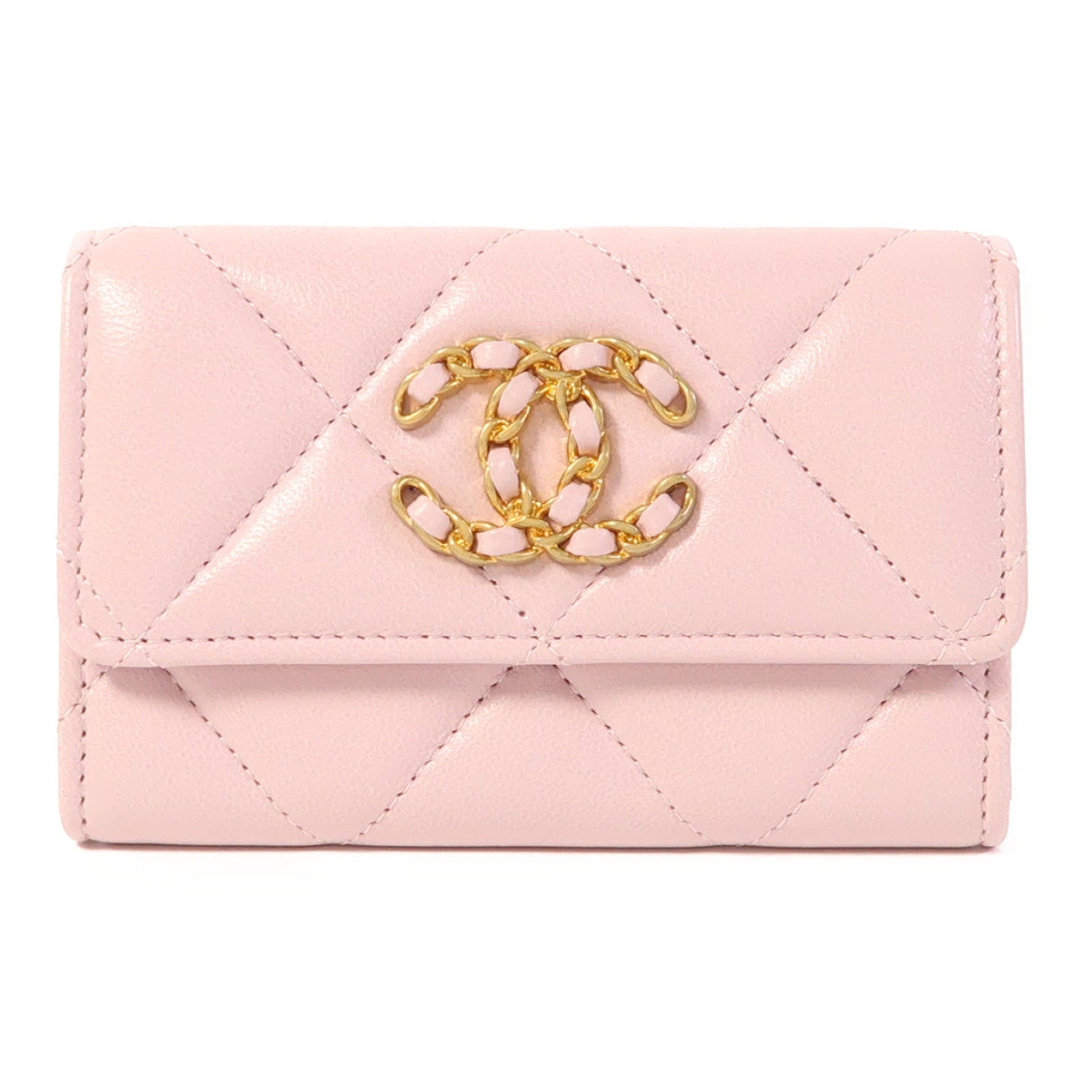 CHANEL 羊皮皮革Card Case金扣卡片套