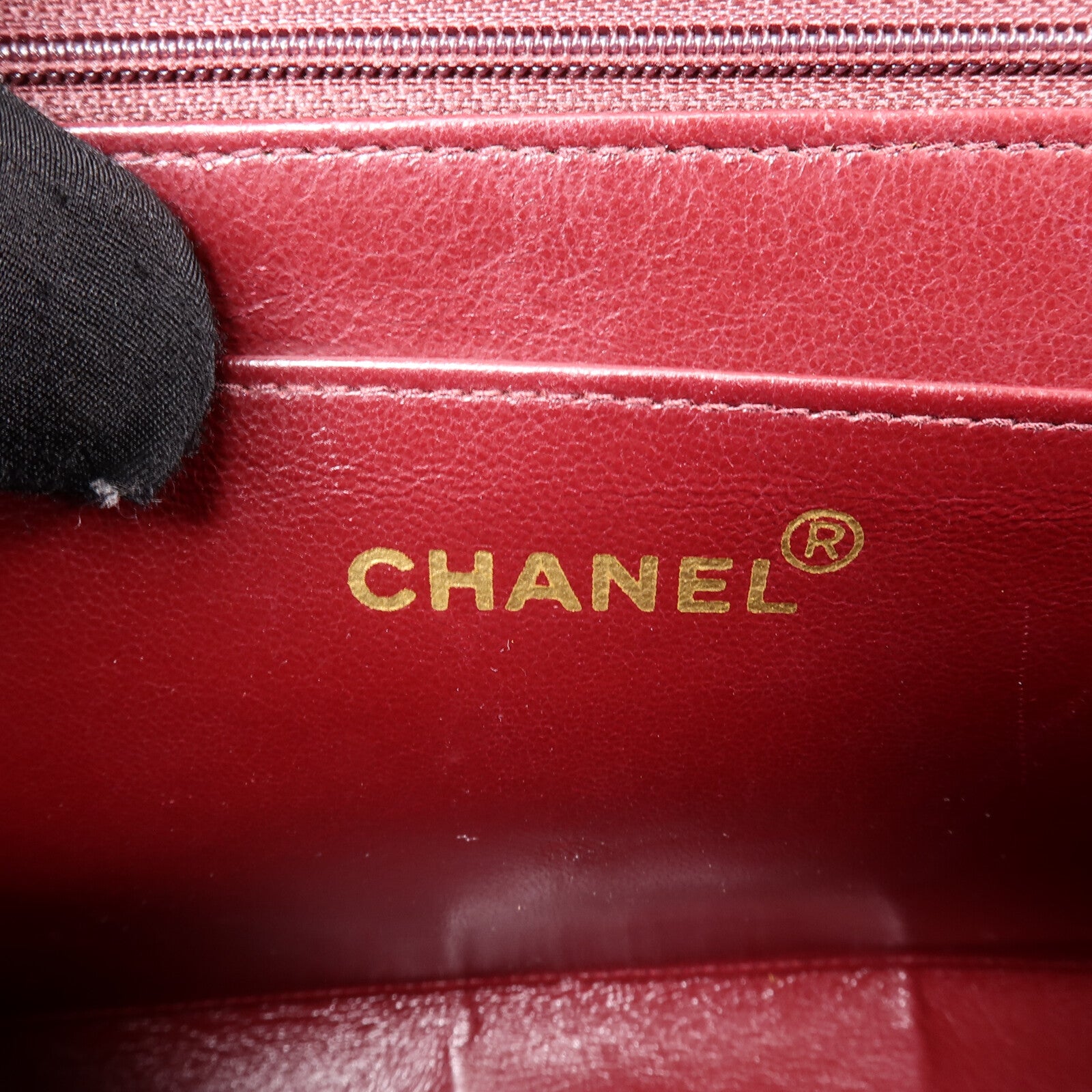 CHANEL 羊皮皮革Vintage Classic Flap鏈帶手挽肩背兩用袋