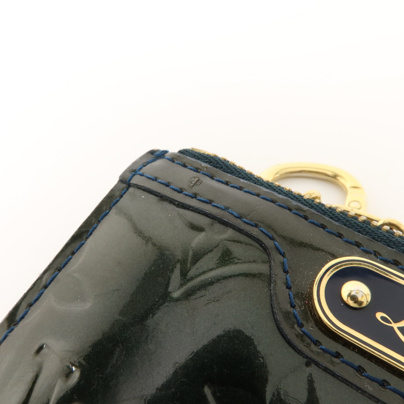 LOUIS VUITTON Monogram Vernis Pochette Cles NM金扣零錢包