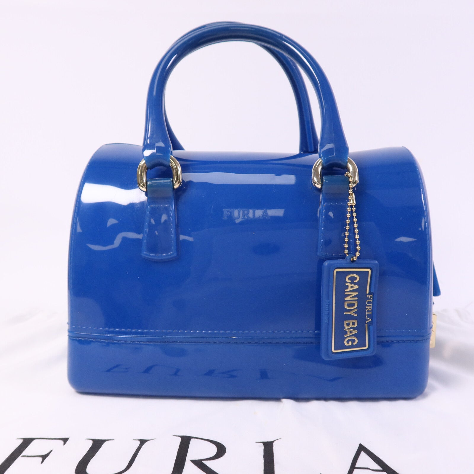 Furla PVC Candy Cookie S Sachel金扣手挽袋