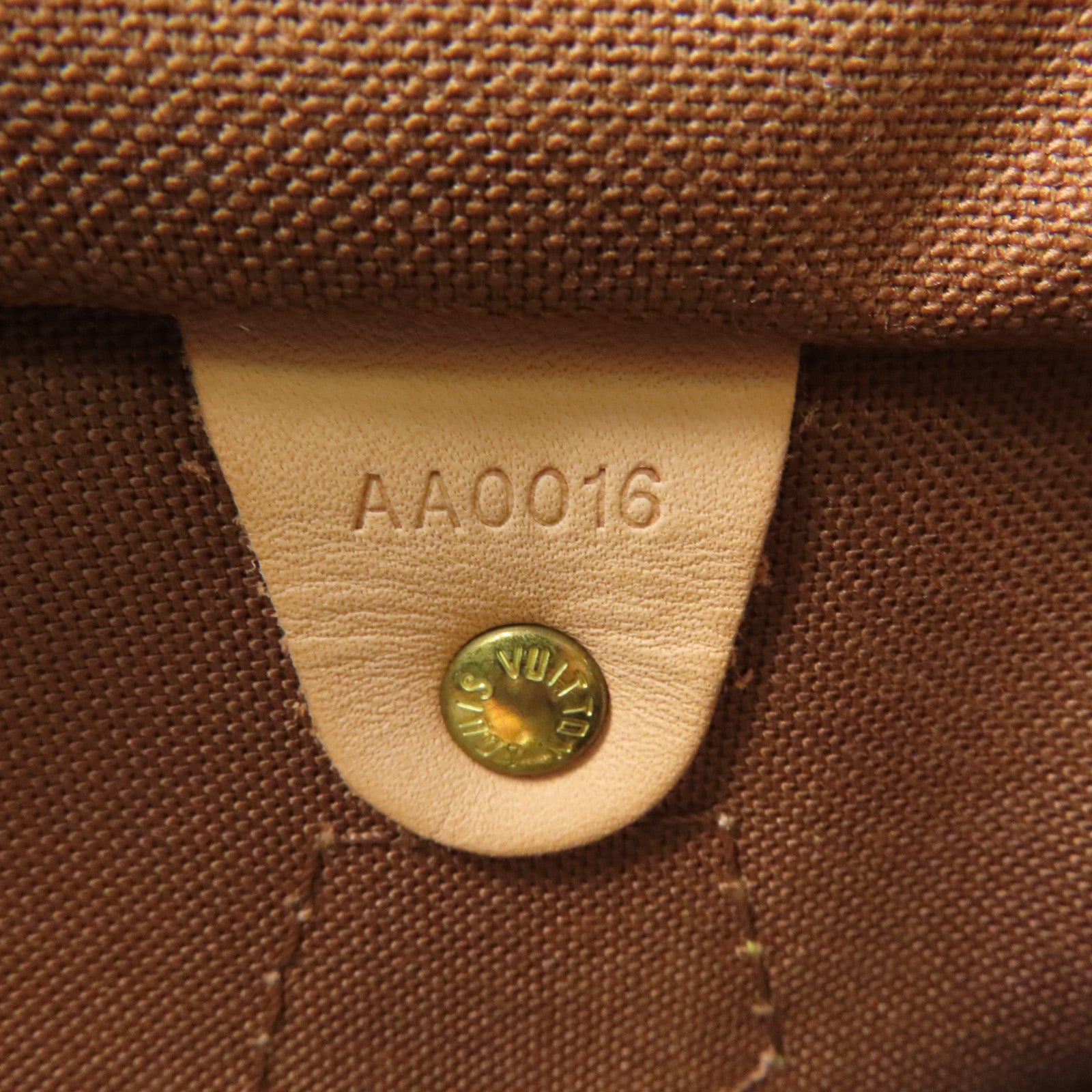 LOUIS VUITTON Monogram Speedy 30金扣手挽袋棕色