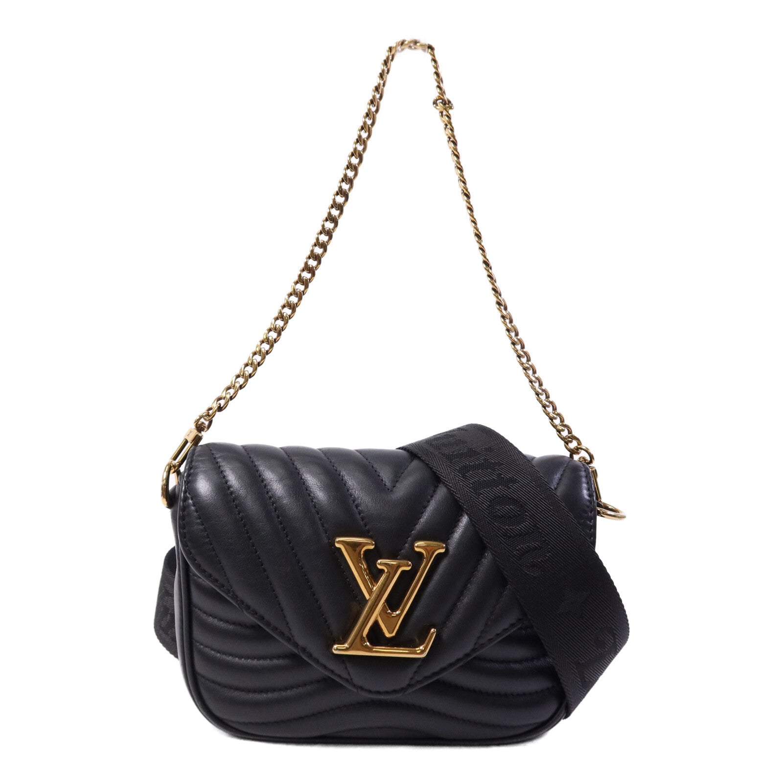 LOUIS VUITTON 牛皮皮革New Wave金扣手挽肩背兩用袋