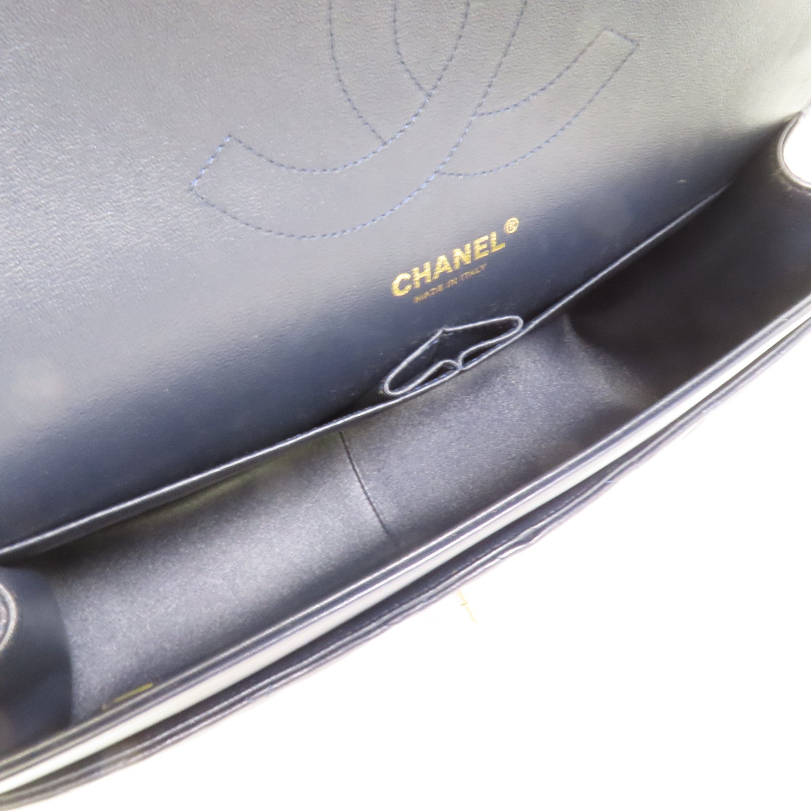 CHANEL 羊皮皮革Large Classic金扣鏈帶肩背袋