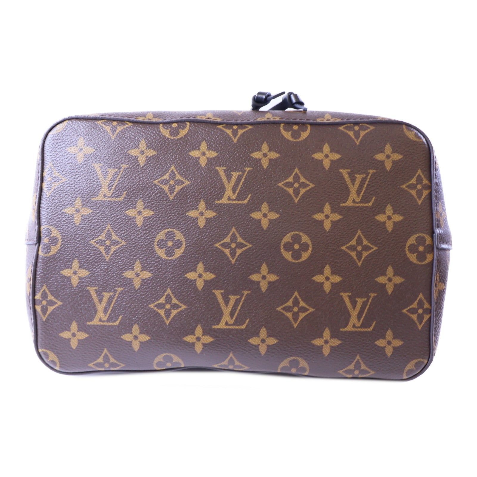LOUIS VUITTON Monogram Neo Noe MM金扣肩背袋棕色/黑色