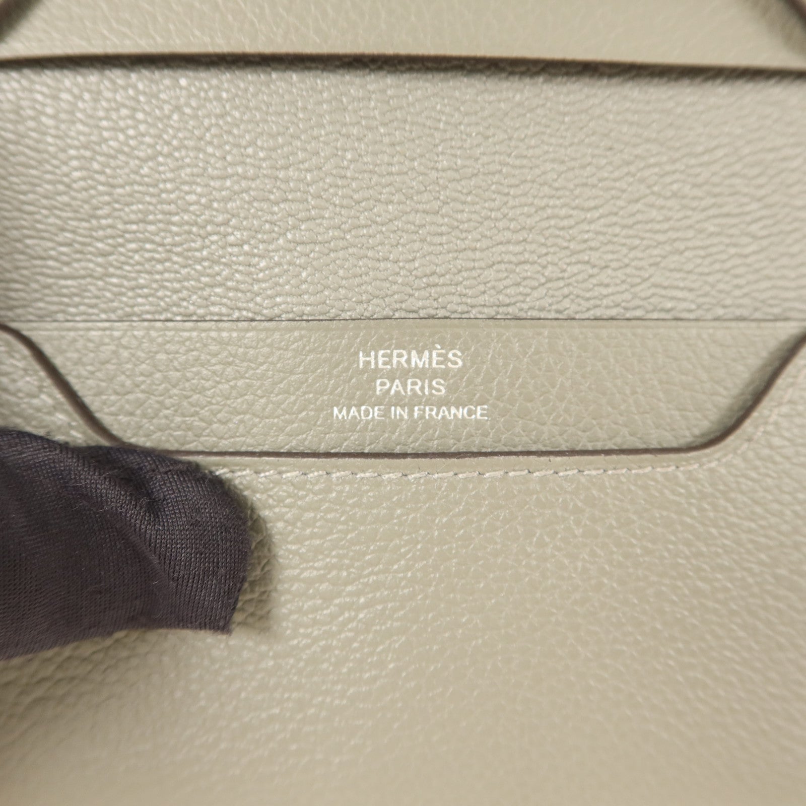 HERMES Evercolor皮革R.M.S Card Holder卡片套Gris Meyer