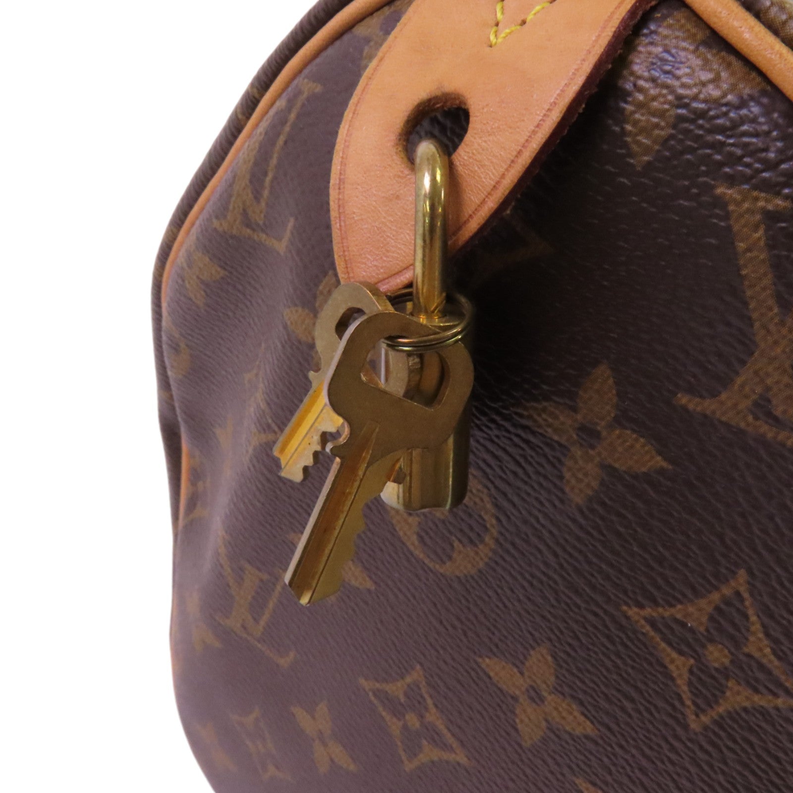 LOUIS VUITTON Monogram Speedy 30金扣手挽袋