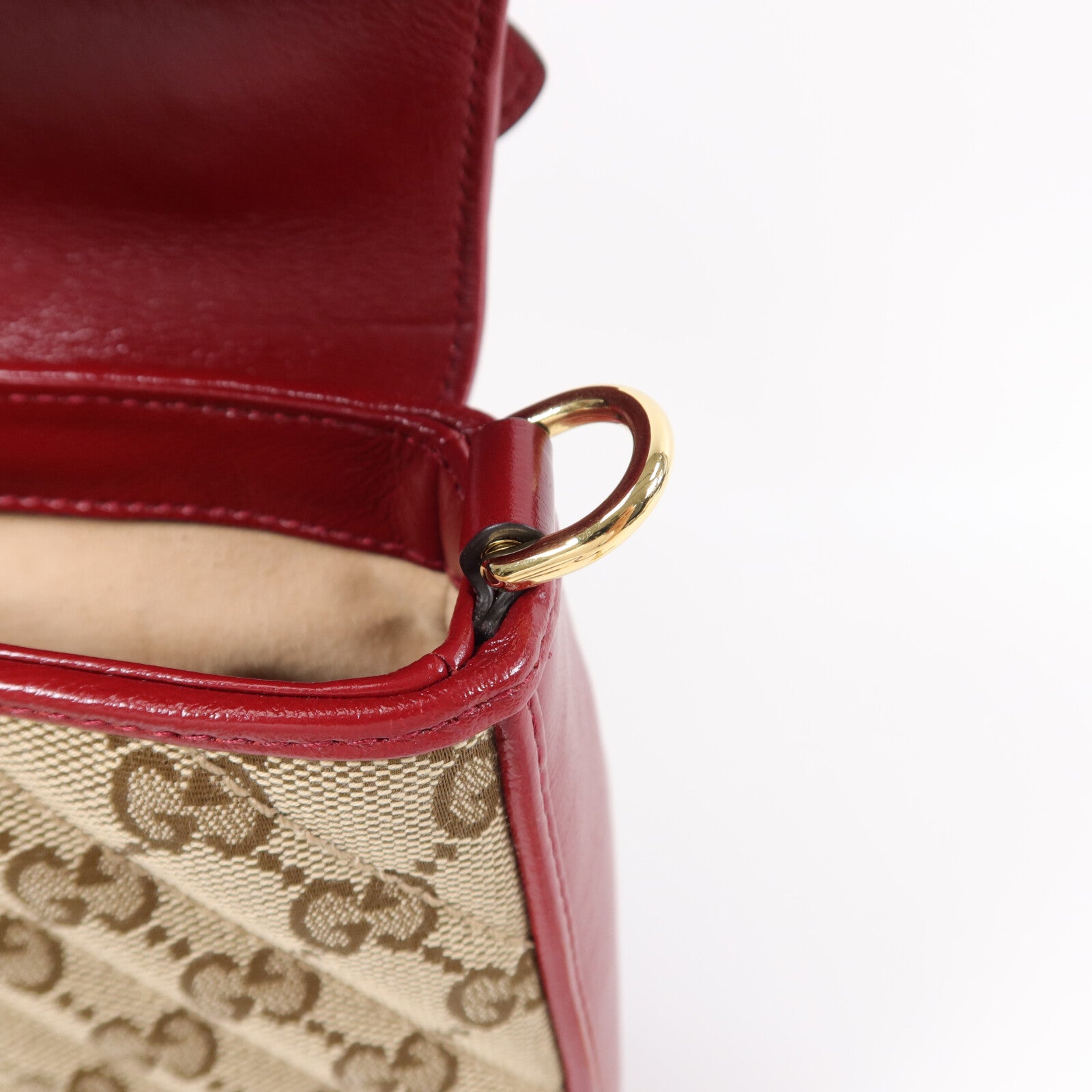 GUCCI 帆布GG Marmont Mini手挽肩背兩用袋