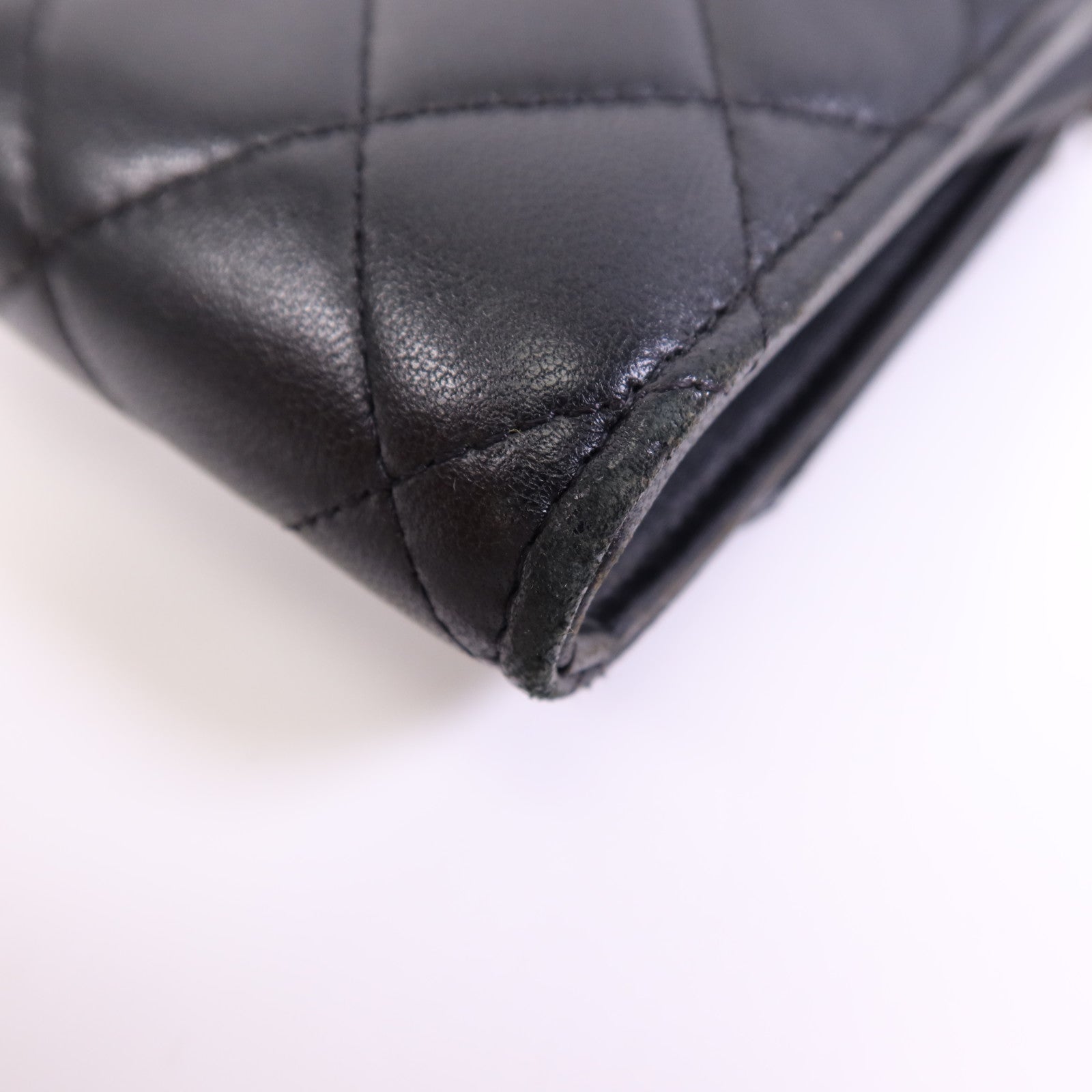 CHANEL 羊皮皮革Chain Shoulder Bag銀扣鏈帶肩背袋