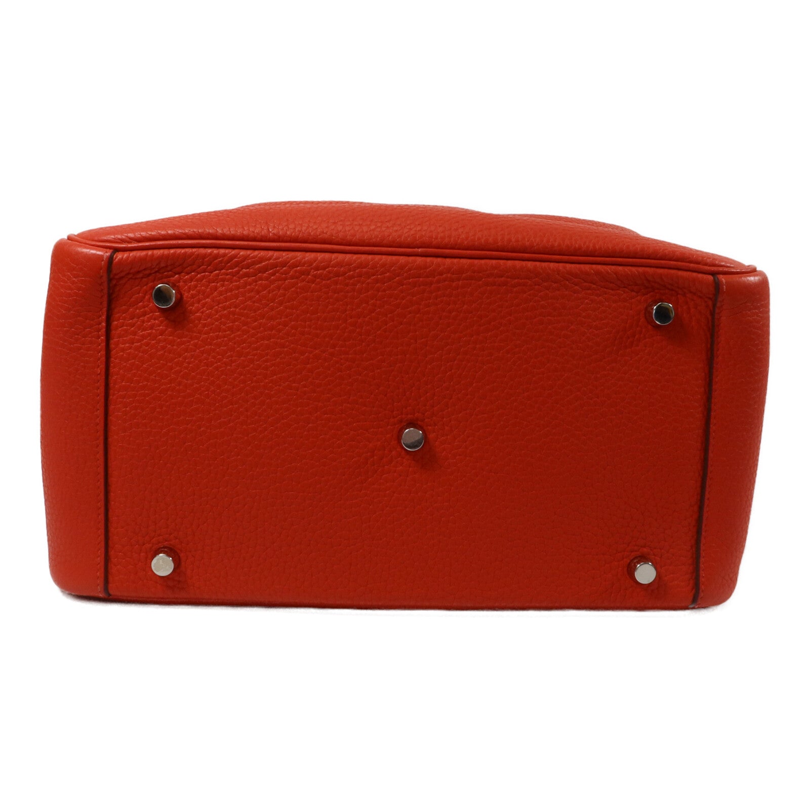 HERMES Clemence皮革Lindy 30手挽肩背兩用袋Rouge Tomato