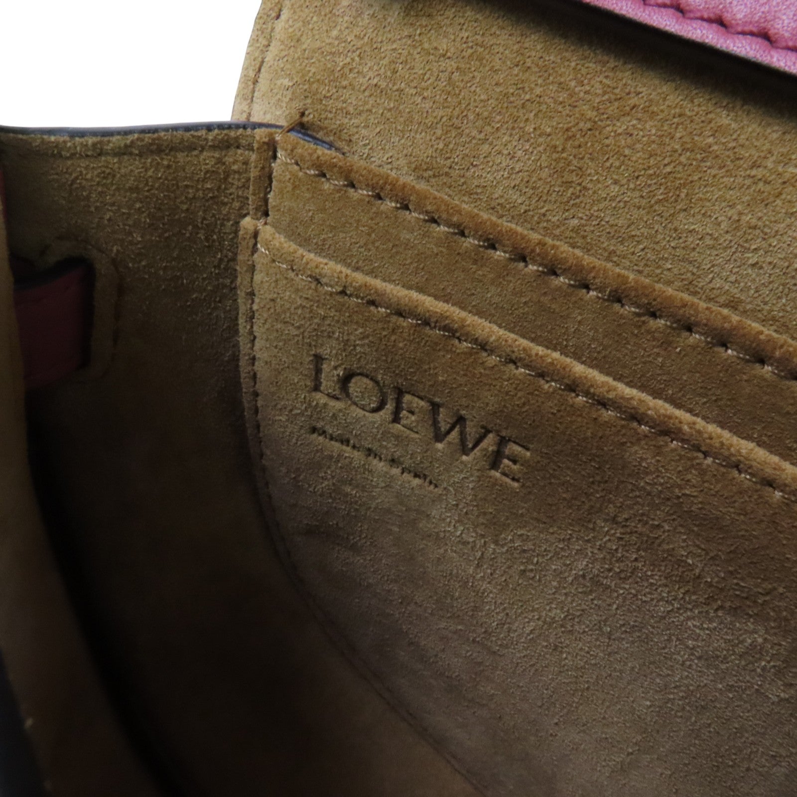 LOEWE 牛皮皮革Mini Gate金扣肩背袋