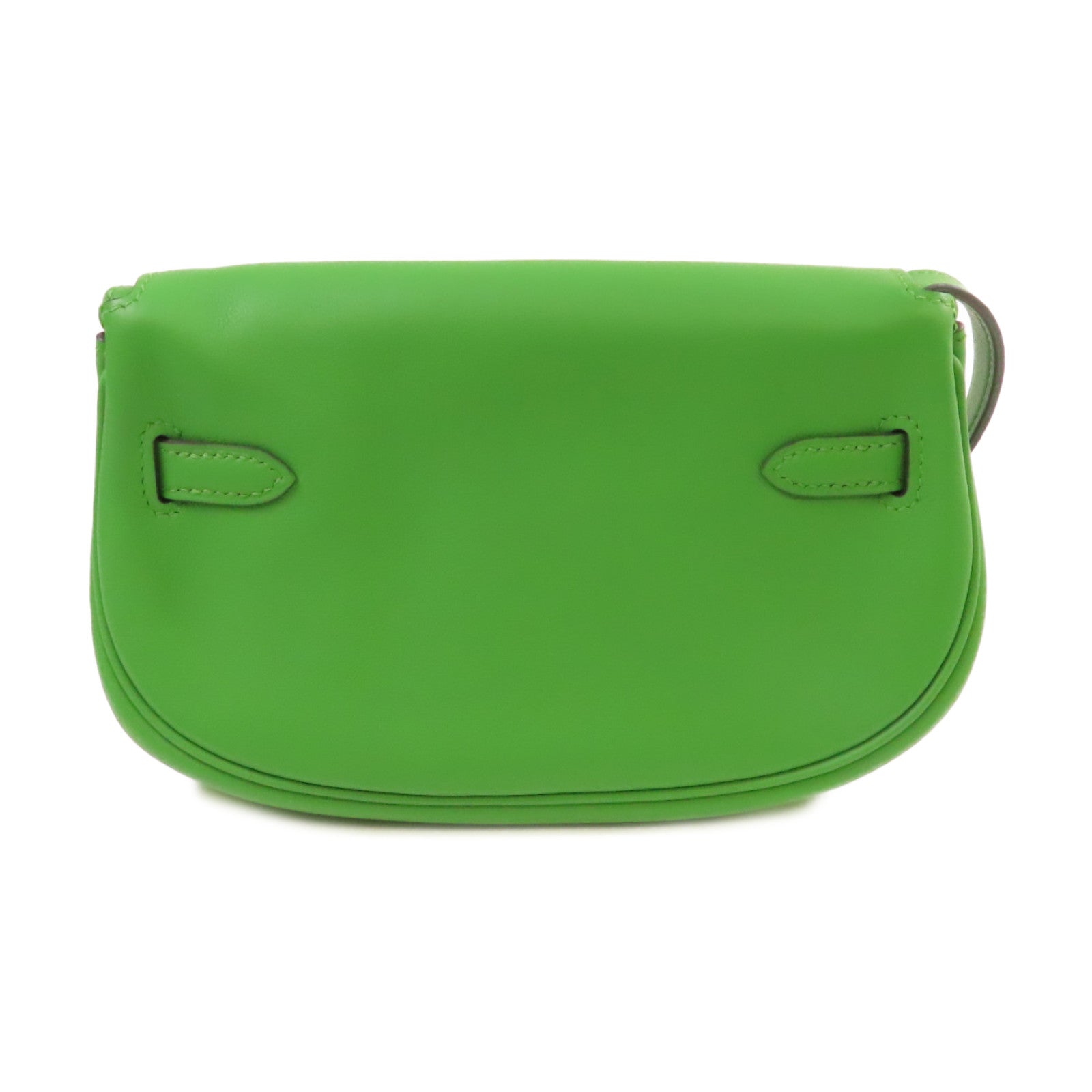 HERMES 【激減優惠】Swift皮革Kelly Moove Shoulder Bag金扣肩背袋A8 Vert Yucca絲蘭綠色