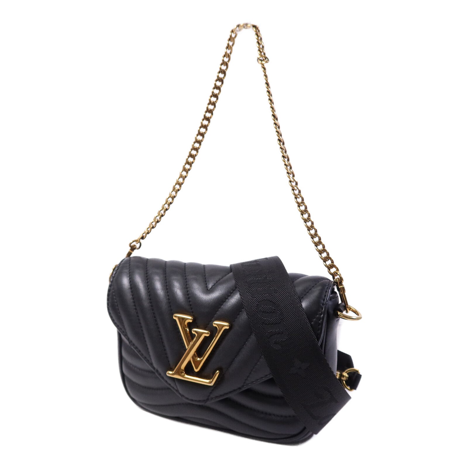 LOUIS VUITTON 牛皮皮革New Wave金扣手挽肩背兩用袋