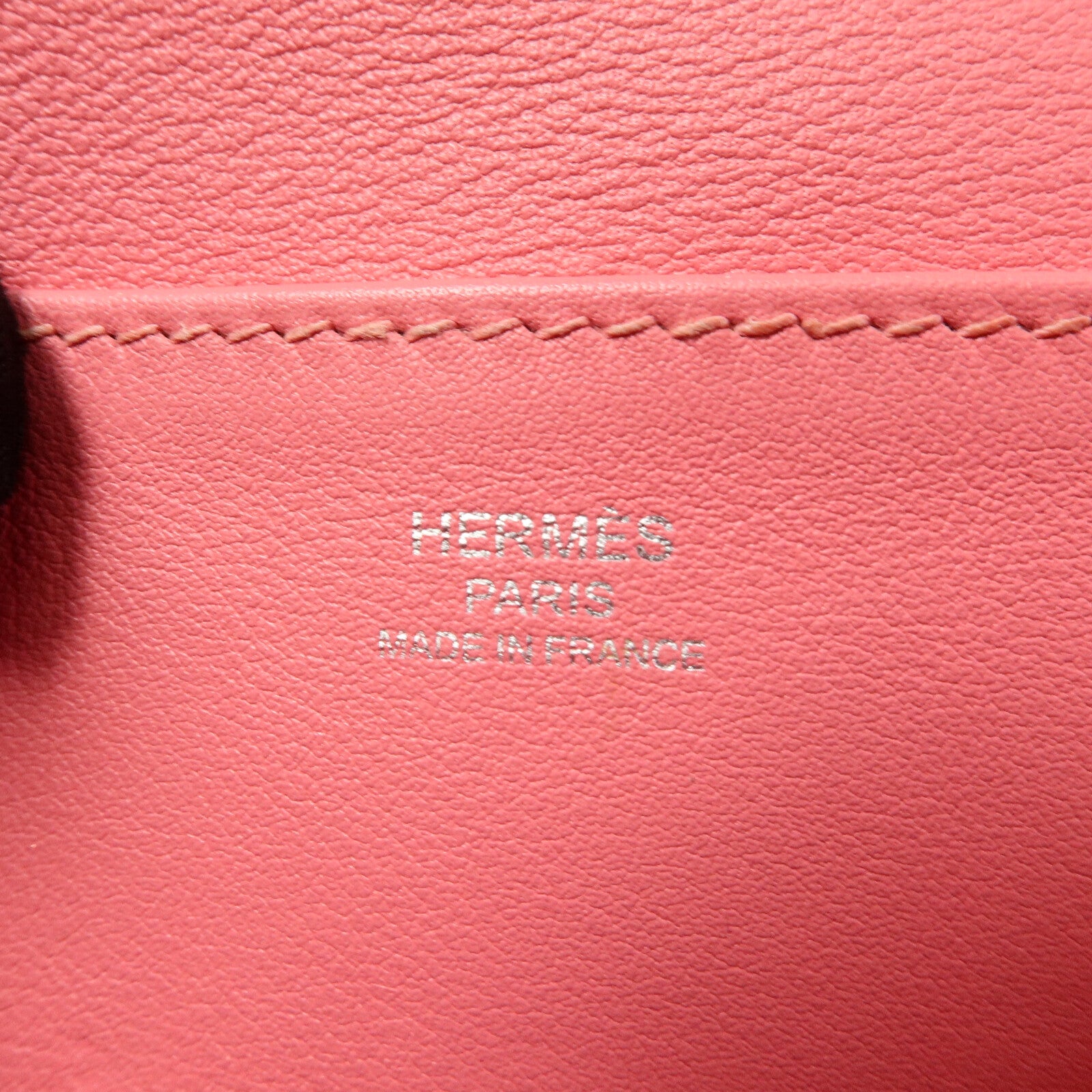 HERMES Swift皮革Mini Halzan手挽肩背兩用袋Rose Azalee