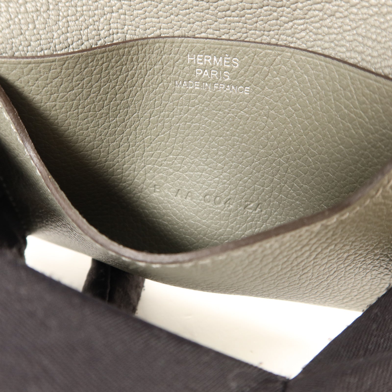 HERMES Evercolor皮革R.M.S Card Holder卡片套Gris Meyer