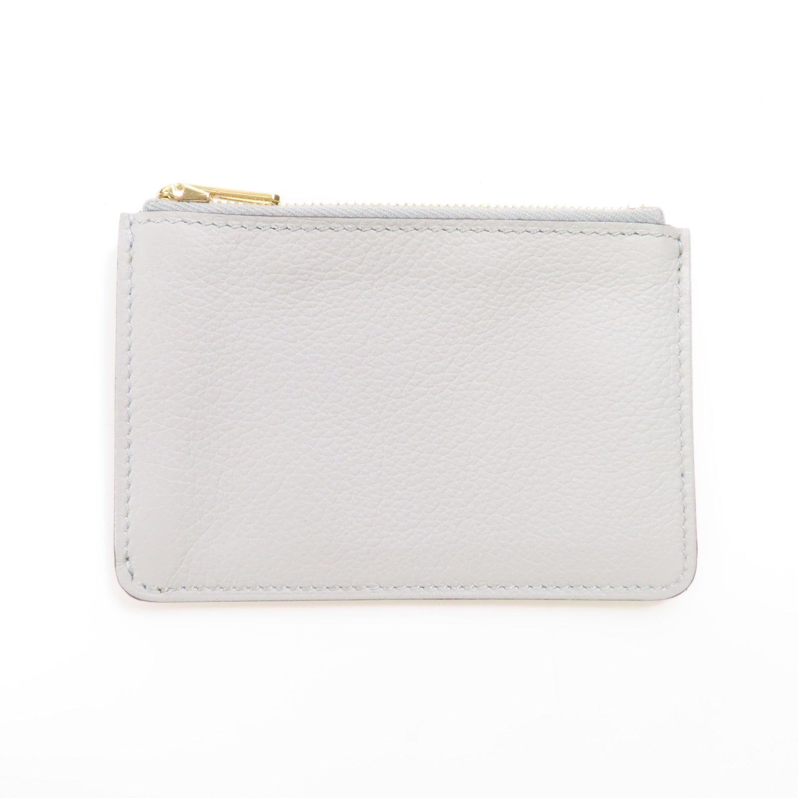 HERMES GHW Roulis Slim Wallet H082053CP Evercolor Leather Bleu Glacier