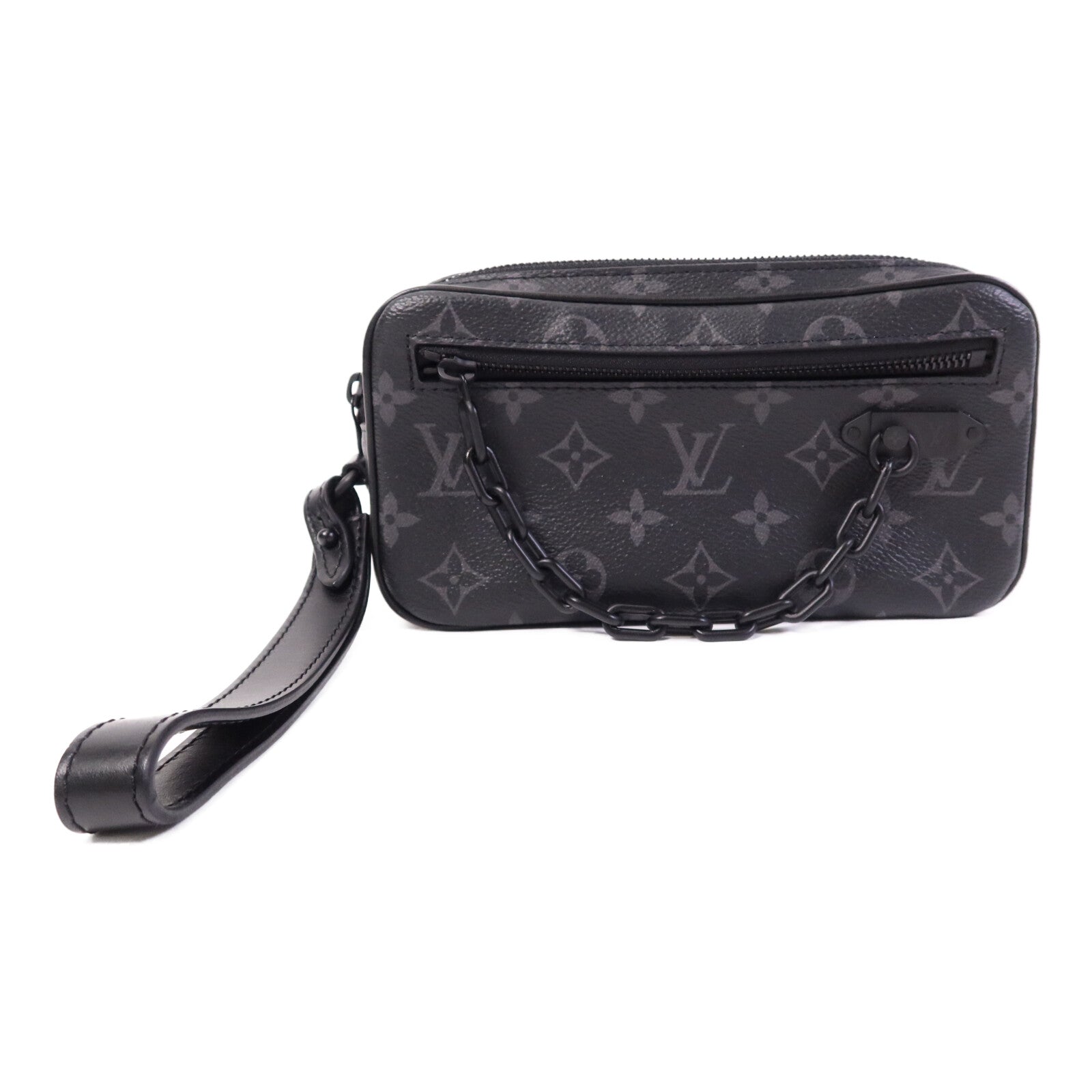 LOUIS VUITTON Monogram Eclipse Pochette Volga Clutch Bag手拿包
