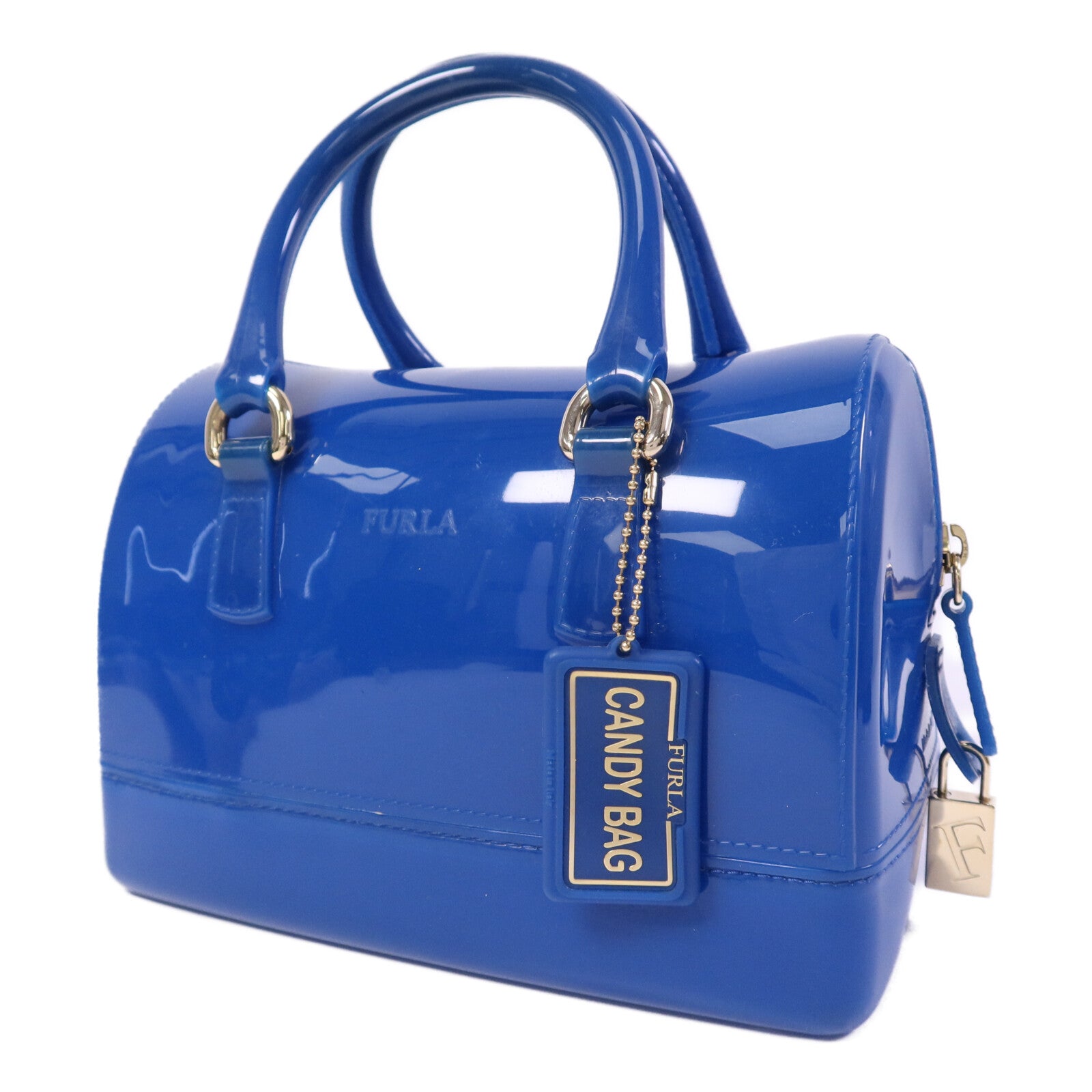 Furla PVC Candy Cookie S Sachel金扣手挽袋