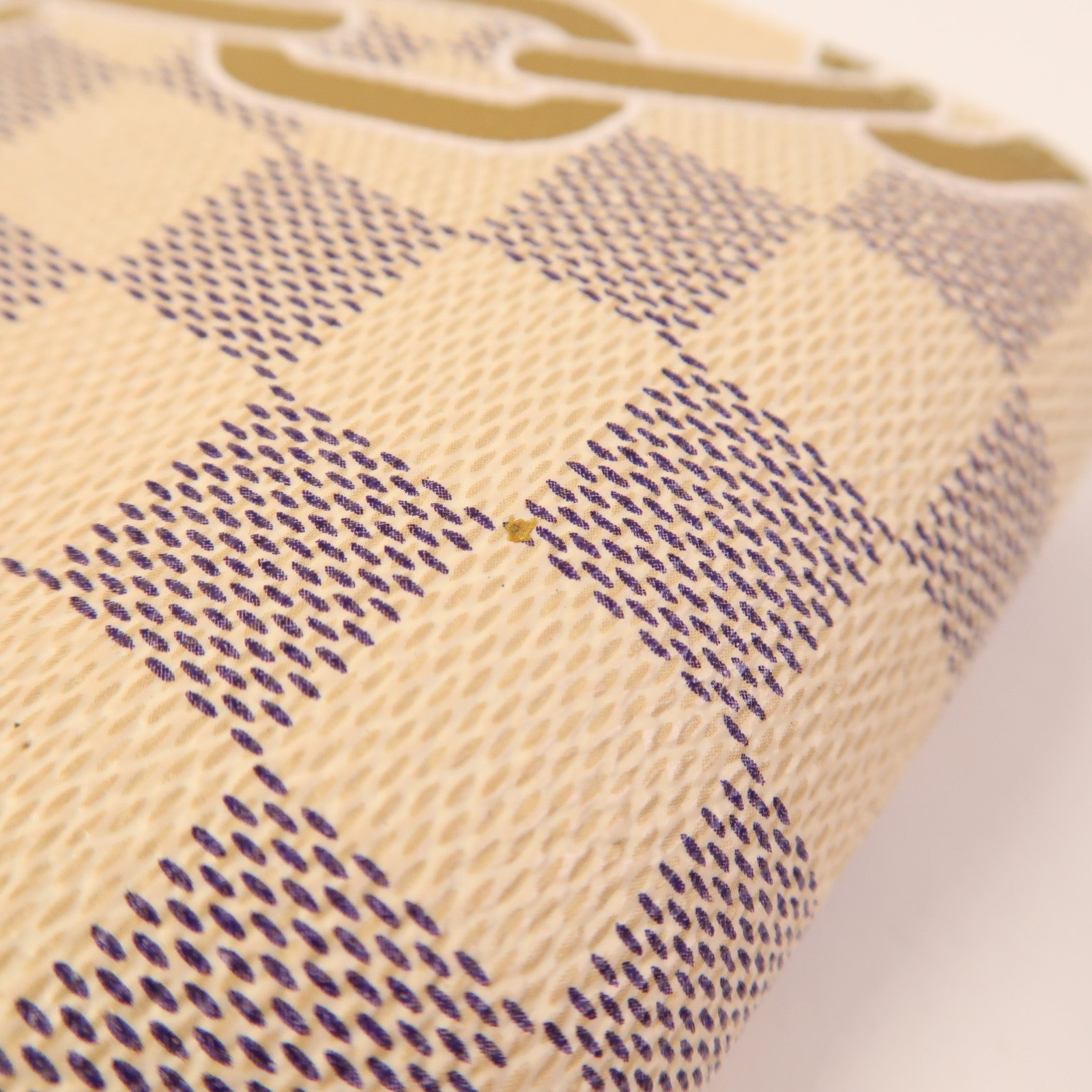 LOUIS VUITTON Damier Azur Sarah Wallet金扣長錢包