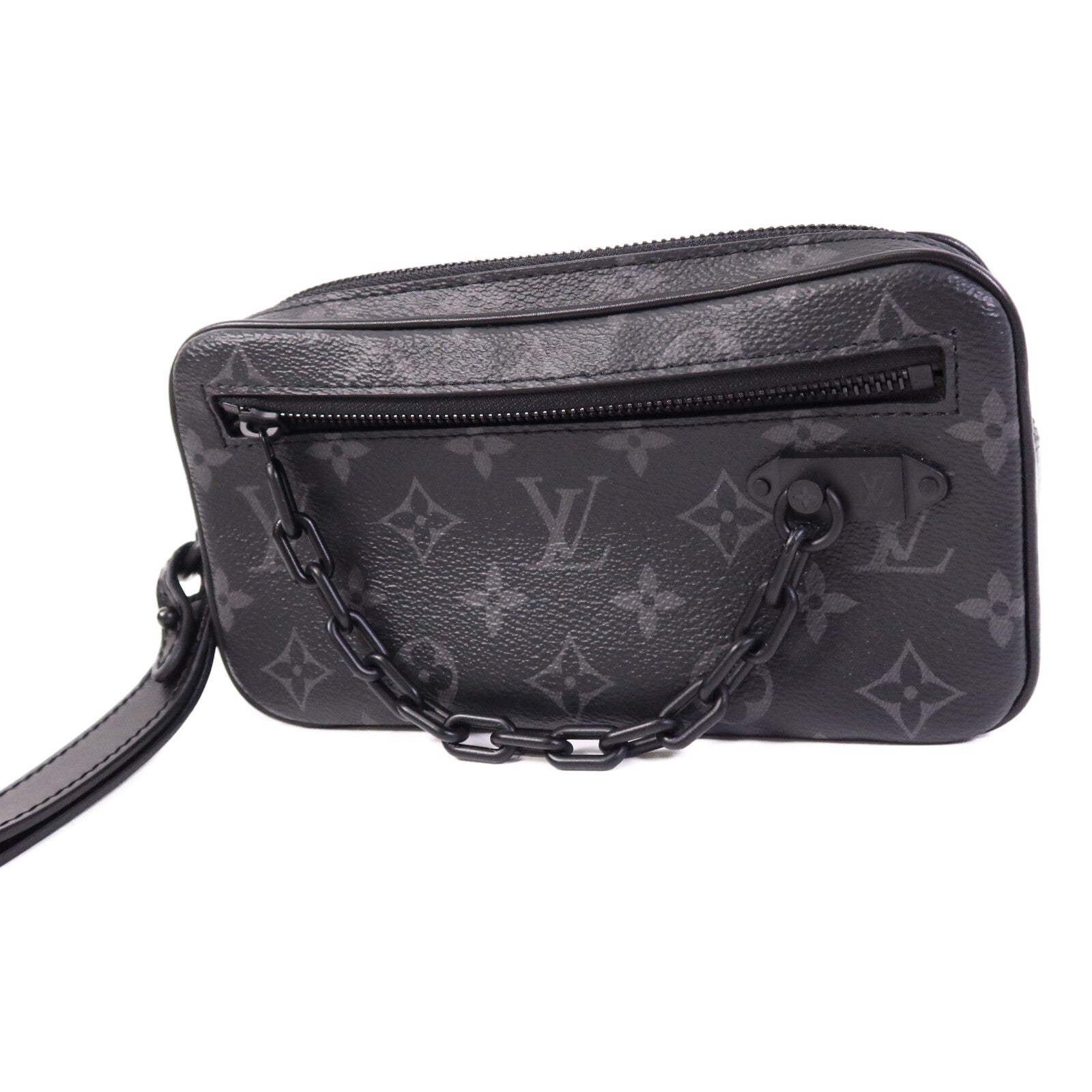 LOUIS VUITTON Monogram Eclipse Pochette Volga Clutch Bag手拿包