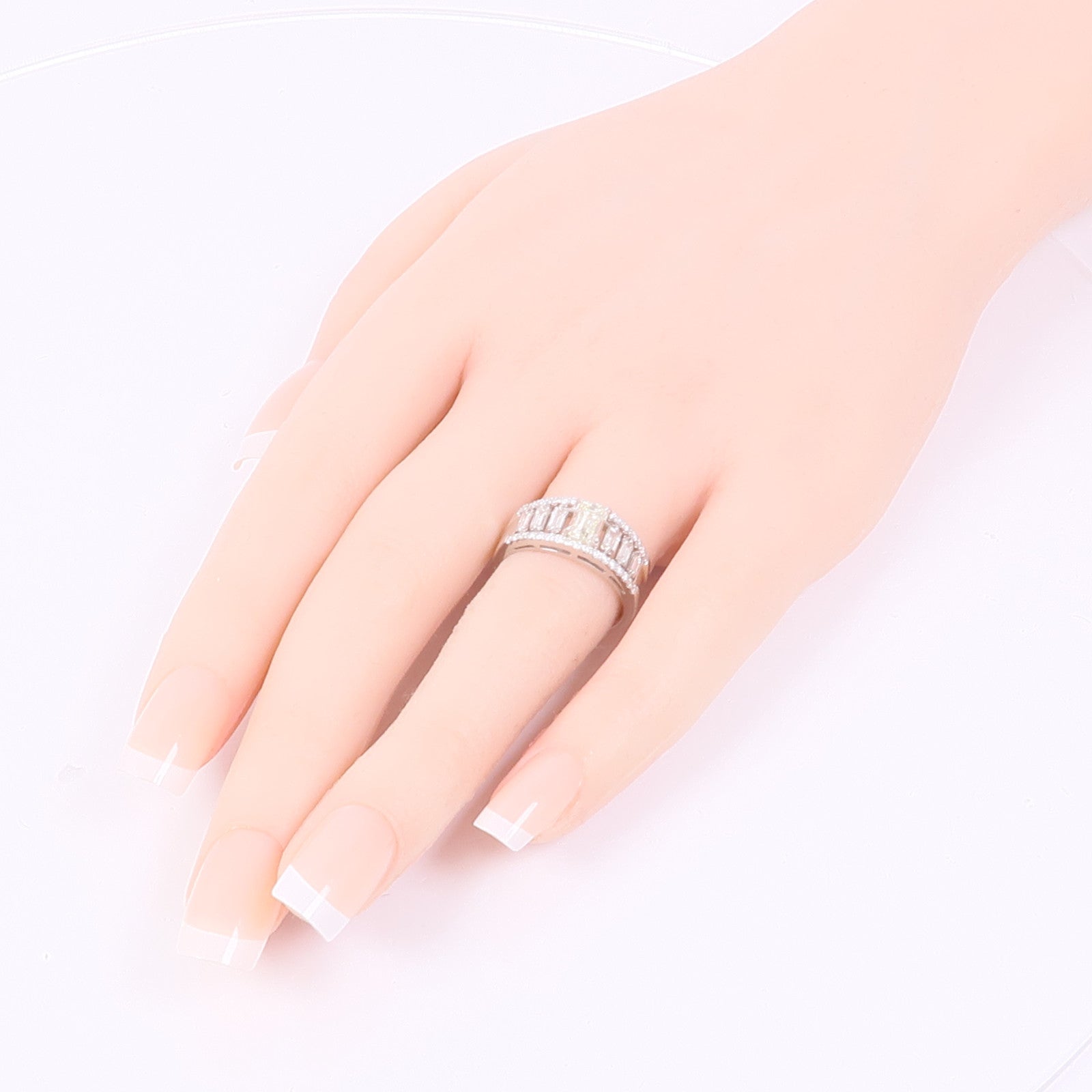 JEWELRY PT900鉑金Diamond Ring鑽石戒指US#6.5
