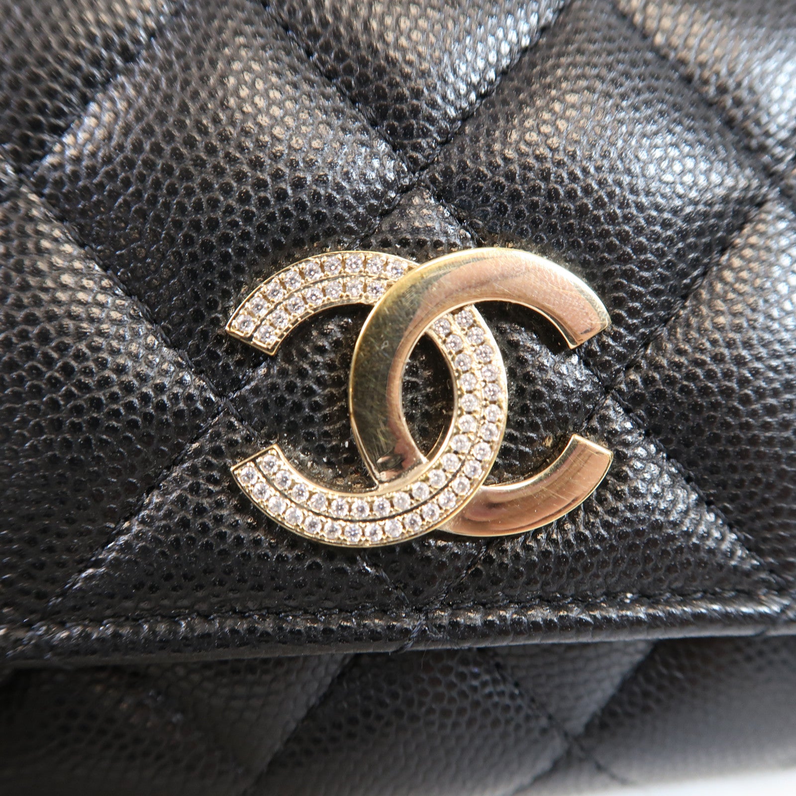 CHANEL 牛皮皮革Wallet金扣長錢包