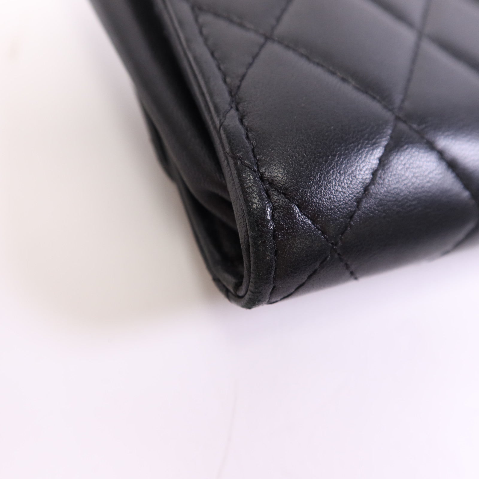 CHANEL 羊皮皮革Chain Shoulder Bag銀扣鏈帶肩背袋