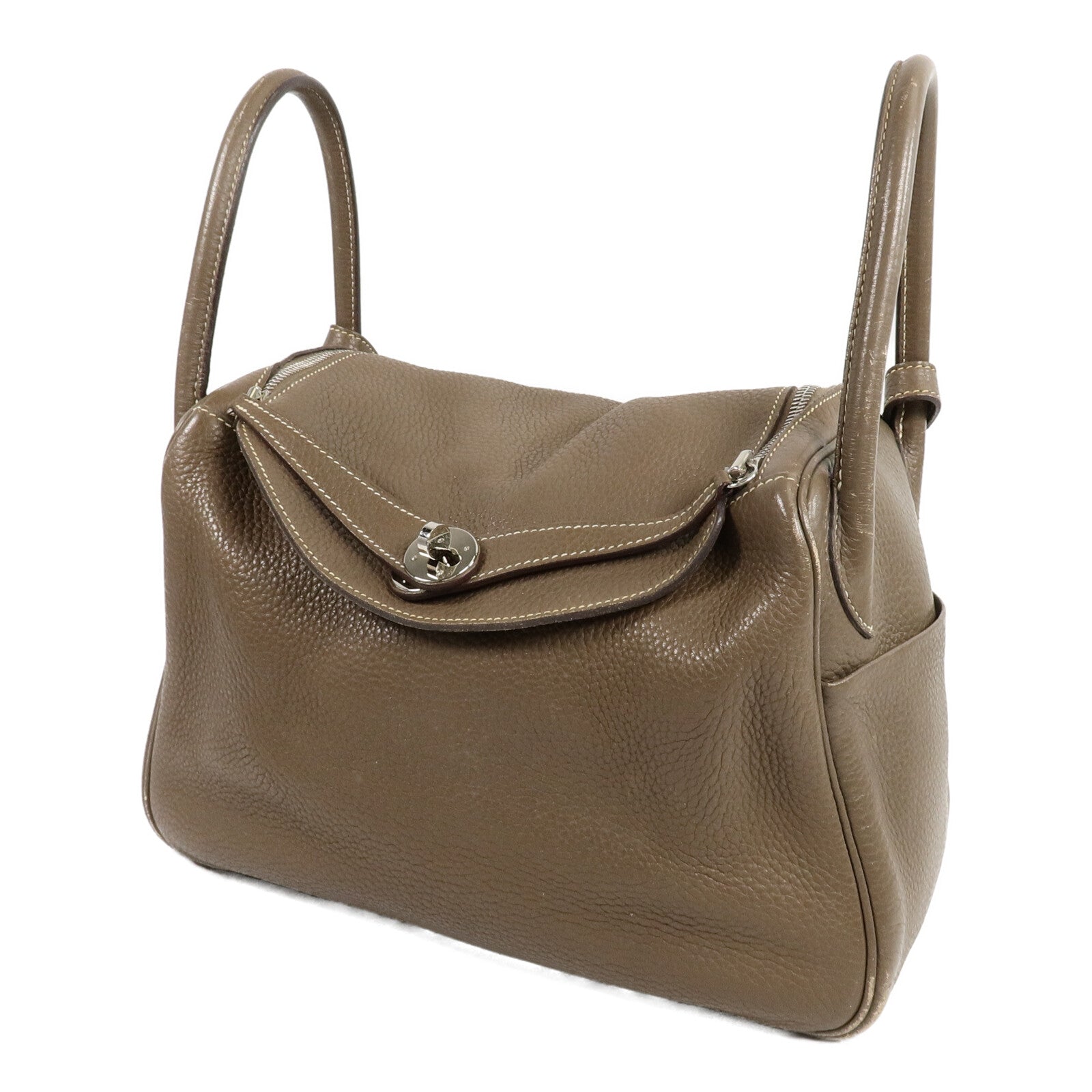 HERMES Clemence皮革Lindy 30手挽肩背兩用袋