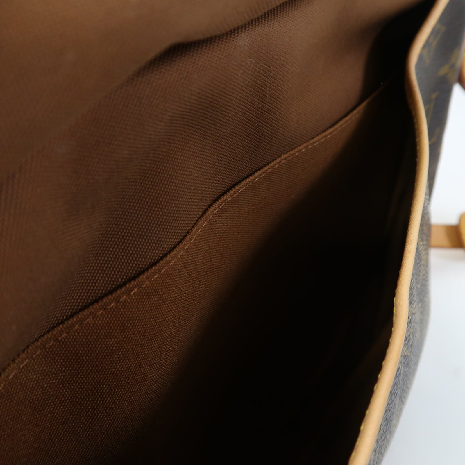 LOUIS VUITTON Monogram Saumur 30金扣肩背袋啡色