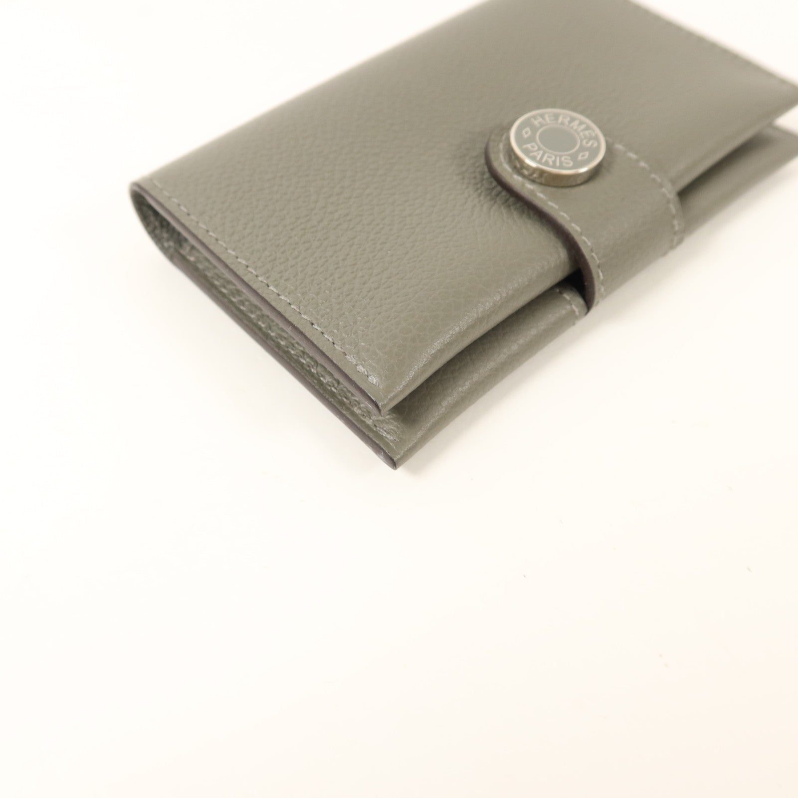 HERMES Evercolor皮革R.M.S Card Holder卡片套Gris Meyer